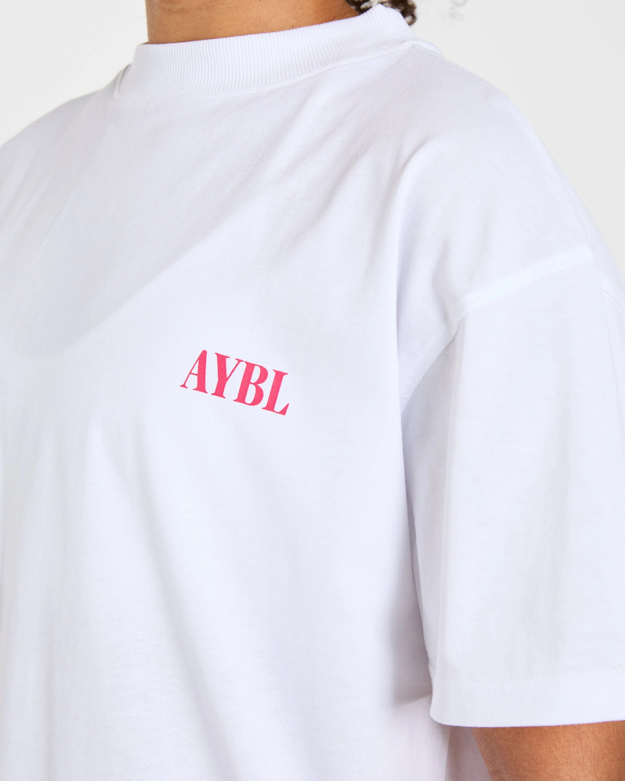 AYBL Strength Co Oversized T Shirt - White - Image 5