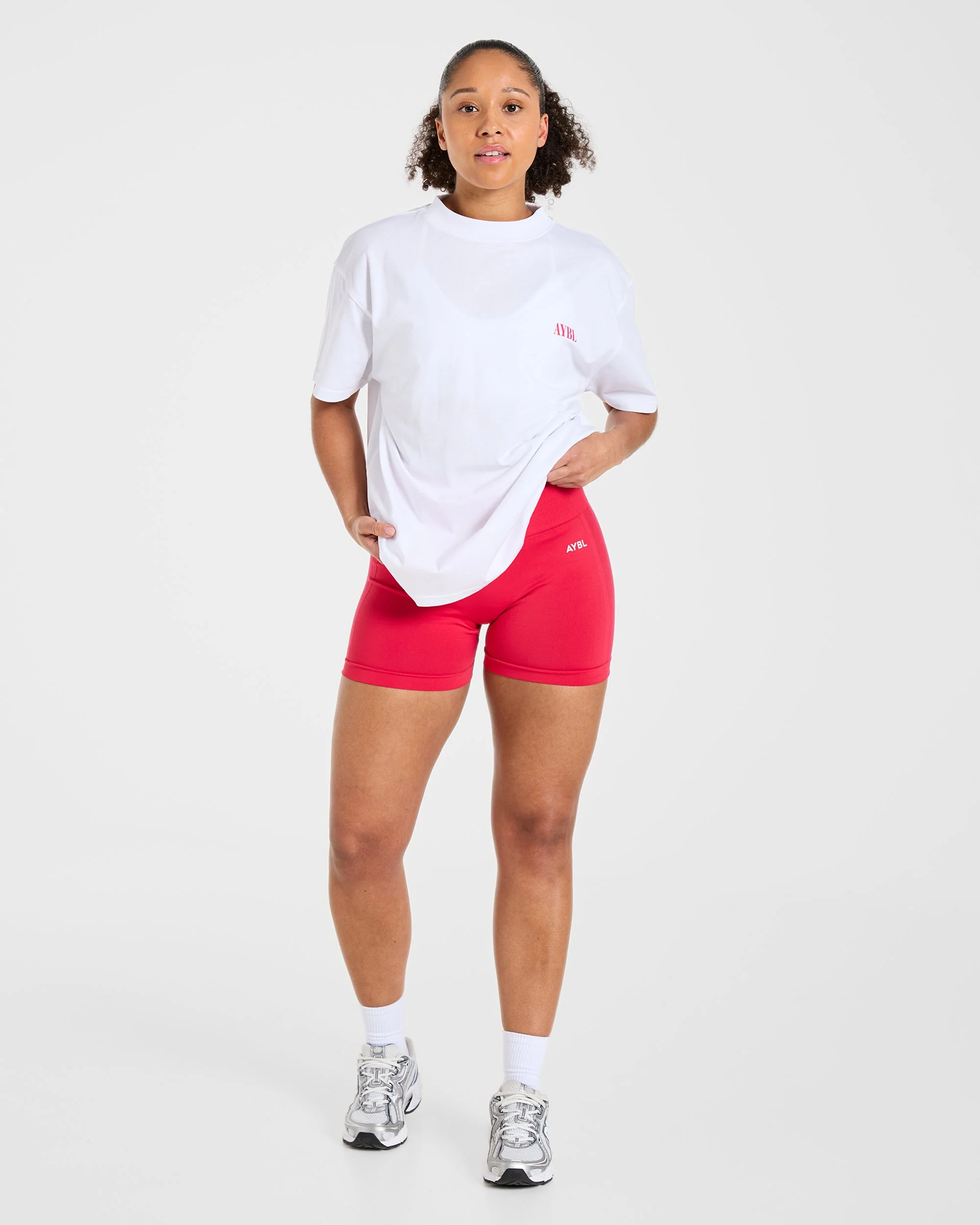 AYBL Strength Co Oversized T Shirt - White - Image 6