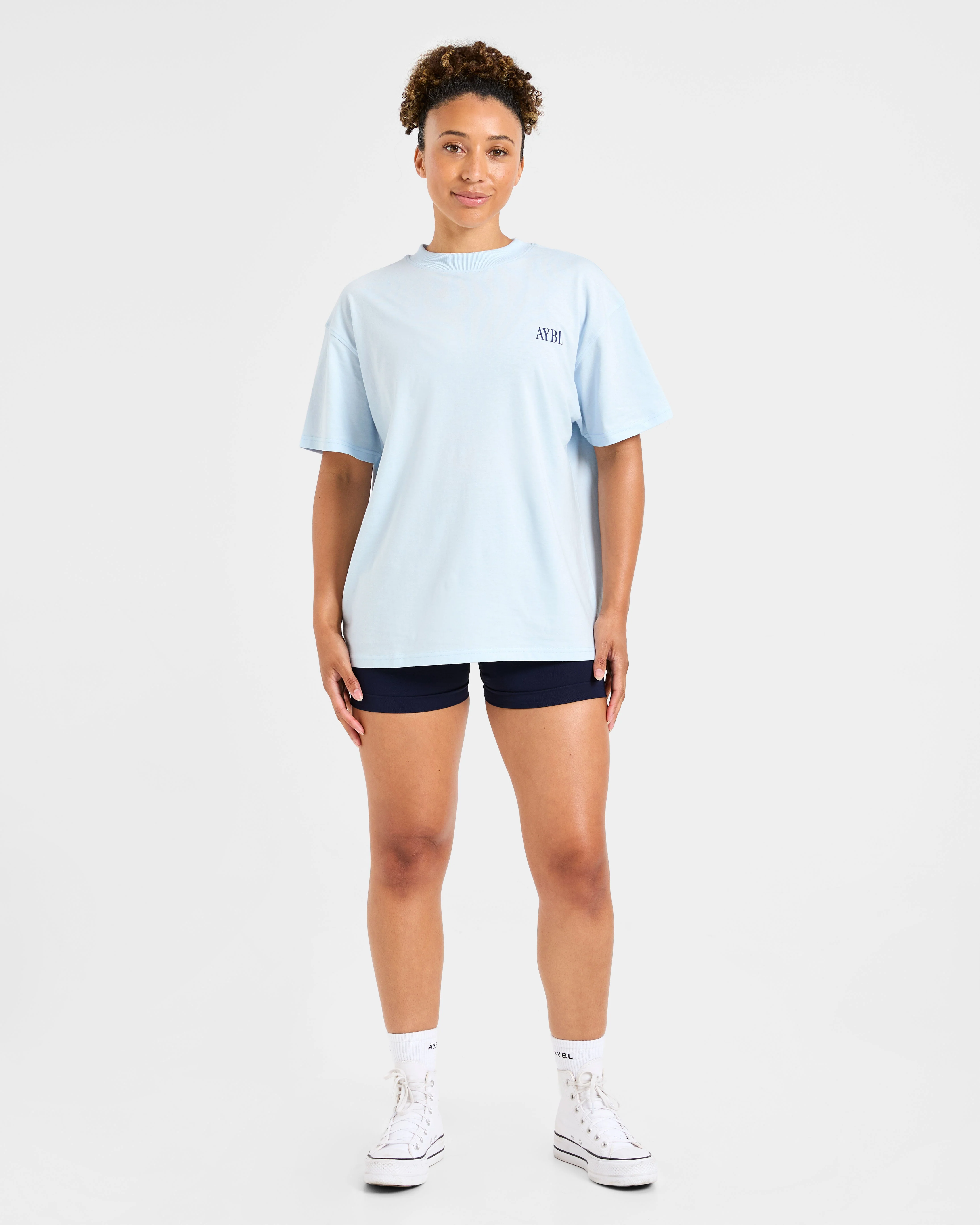 AYBL Strength Studio Oversized T Shirt - Blue - Image 3