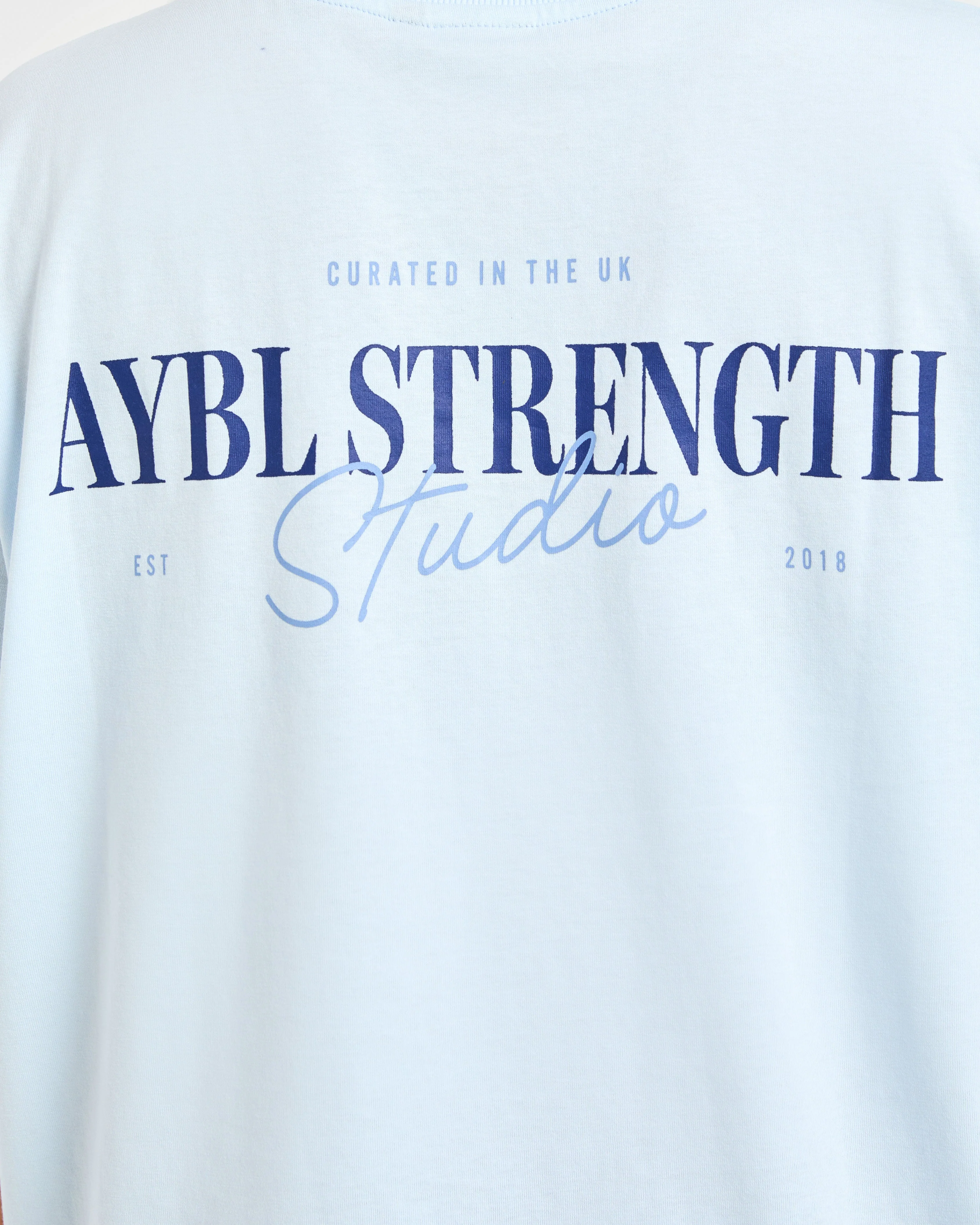 AYBL Strength Studio Oversized T Shirt - Blue - Image 6