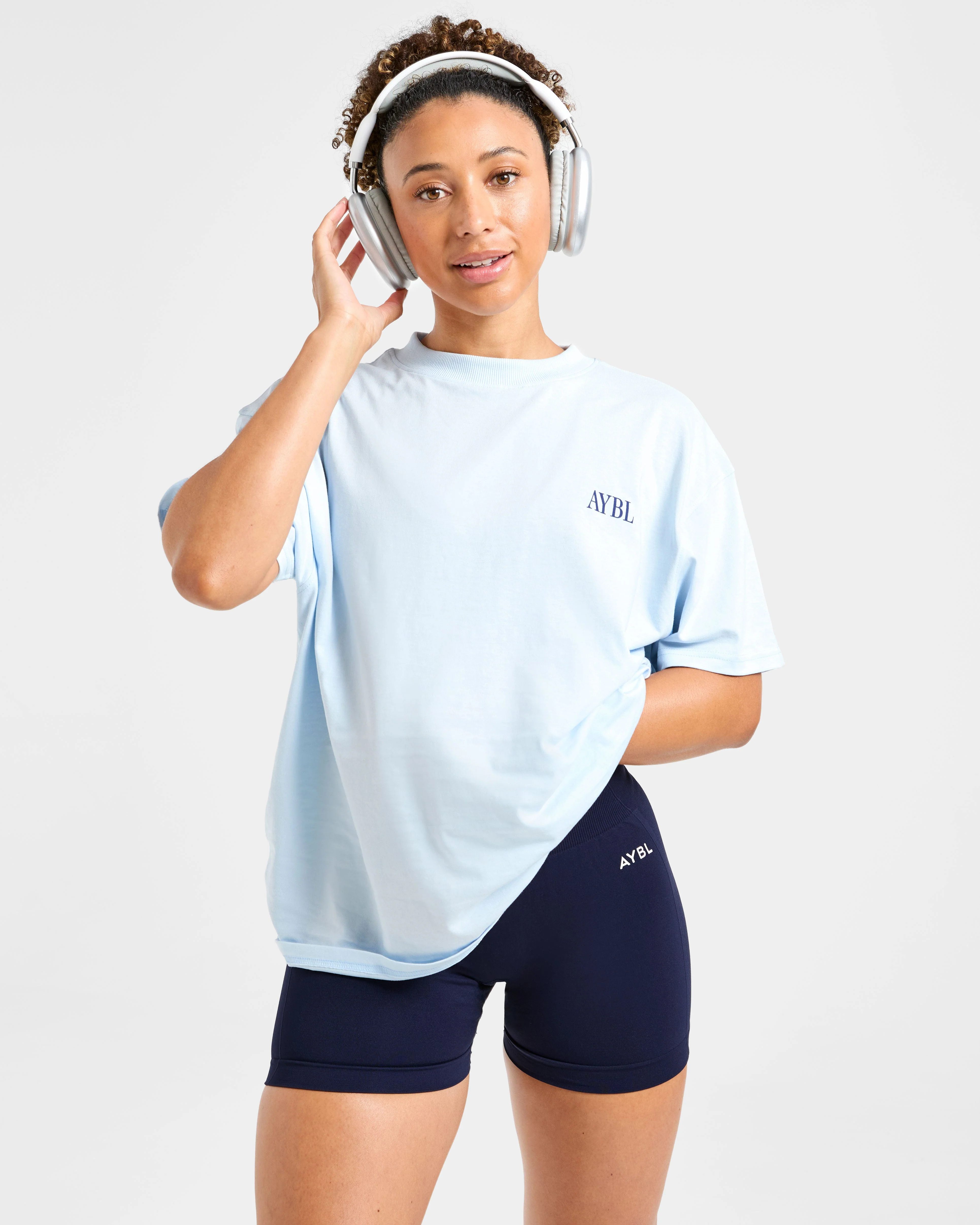 AYBL Strength Studio Oversized T Shirt - Blue - Image 8