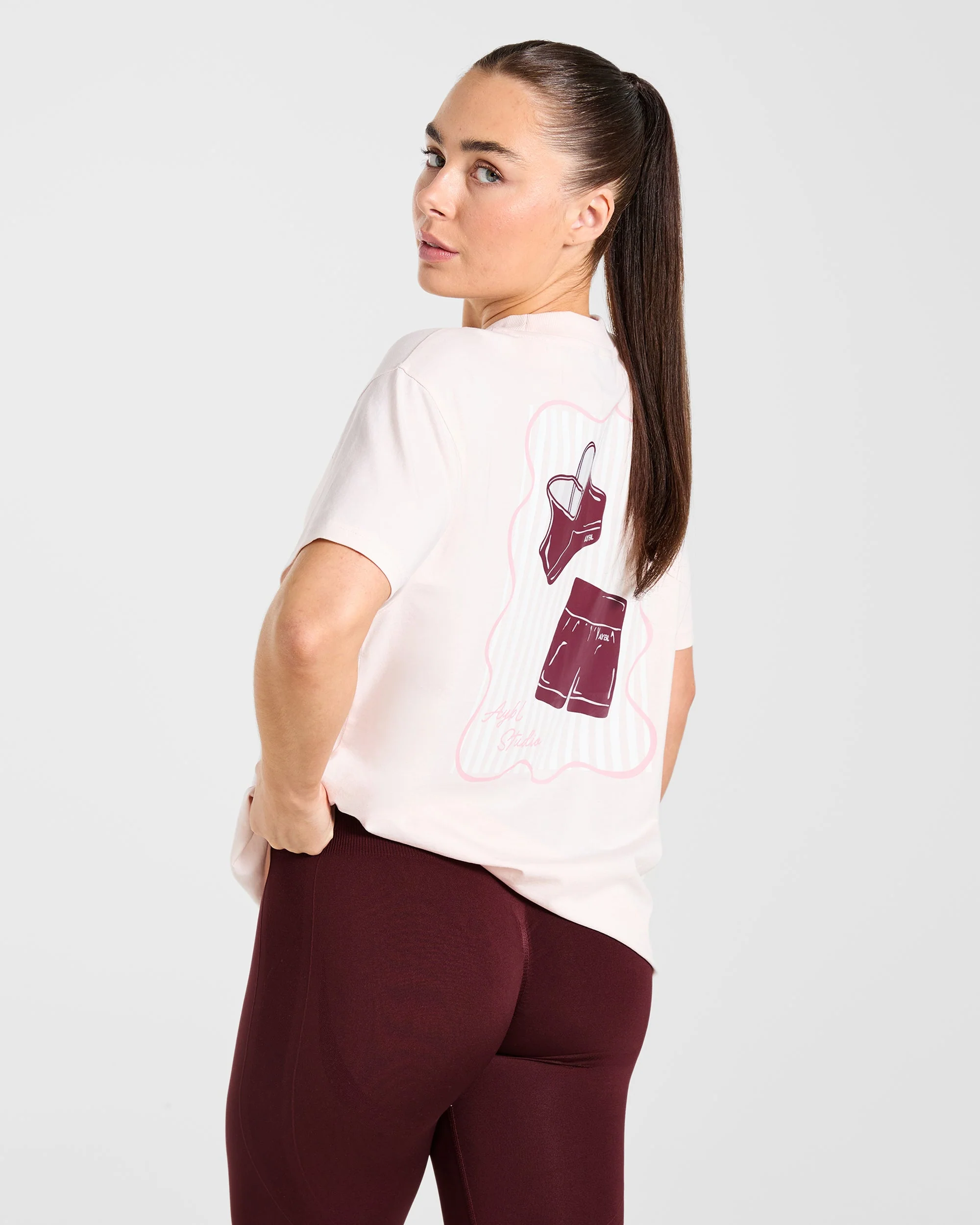 AYBL Studio Oversized T Shirt - Pink - Image 8