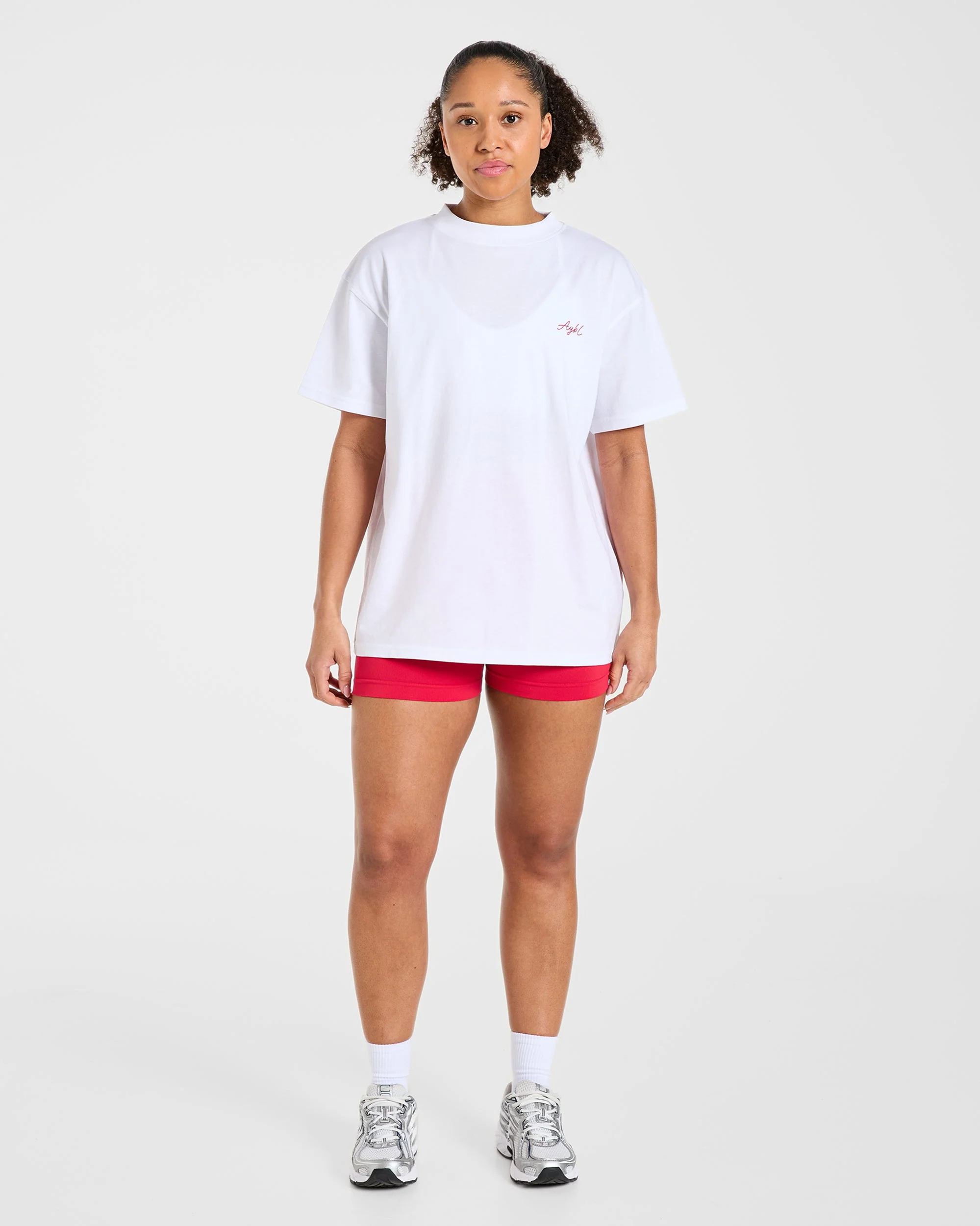 AYBL Studio Oversized T Shirt - White - Image 3
