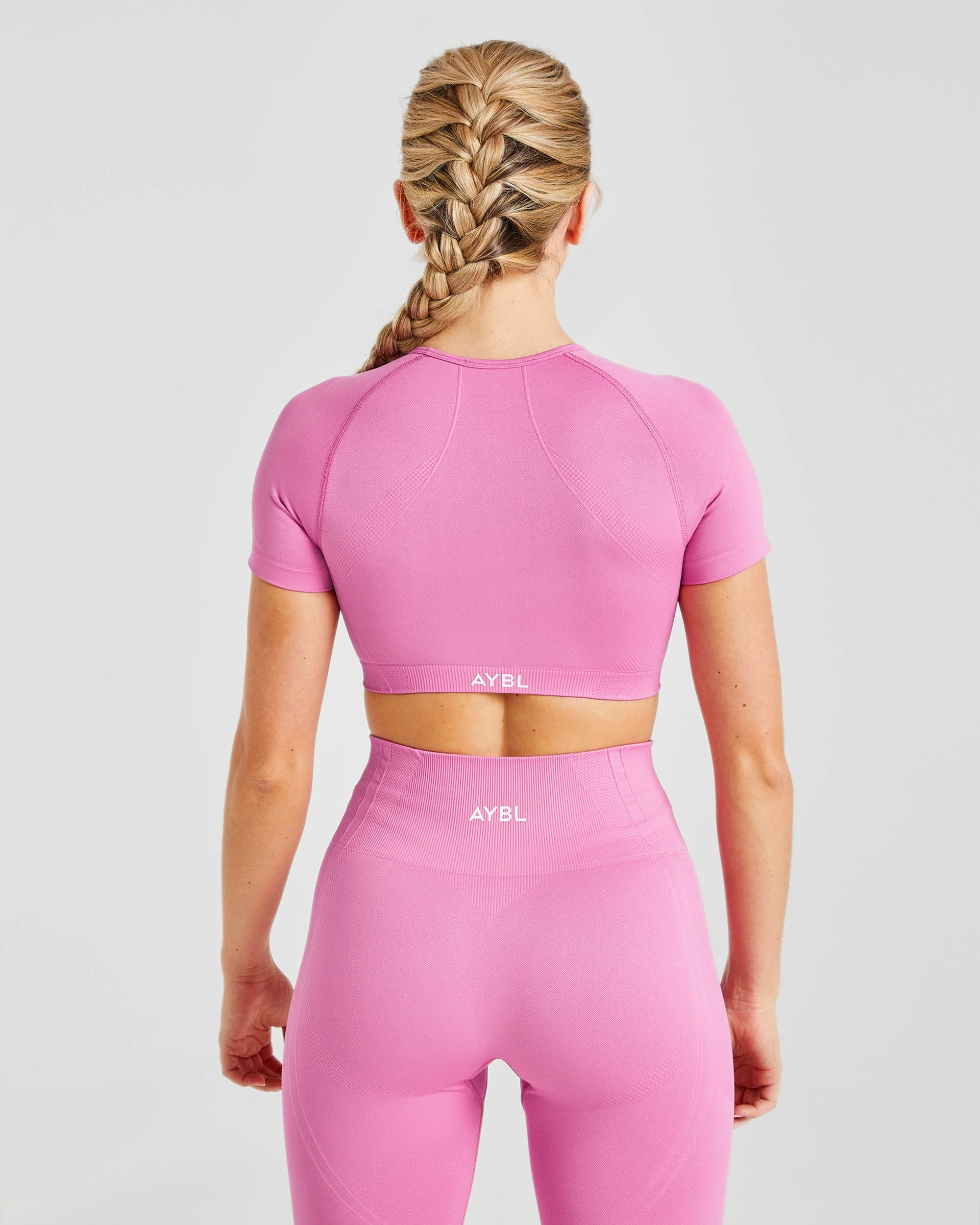 Balance V3 Seamless Crop Top - Bubblegum Pink - Image 2