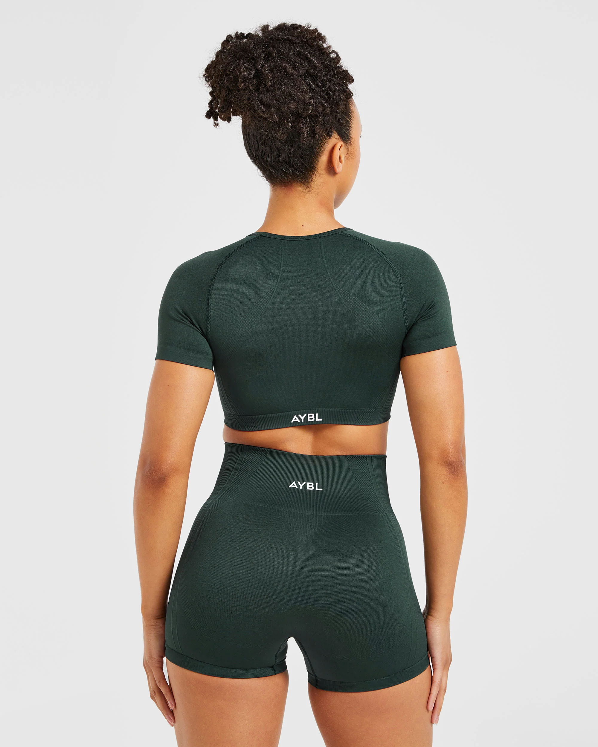 Balance V3 Seamless Crop Top - Dark Green - Image 2