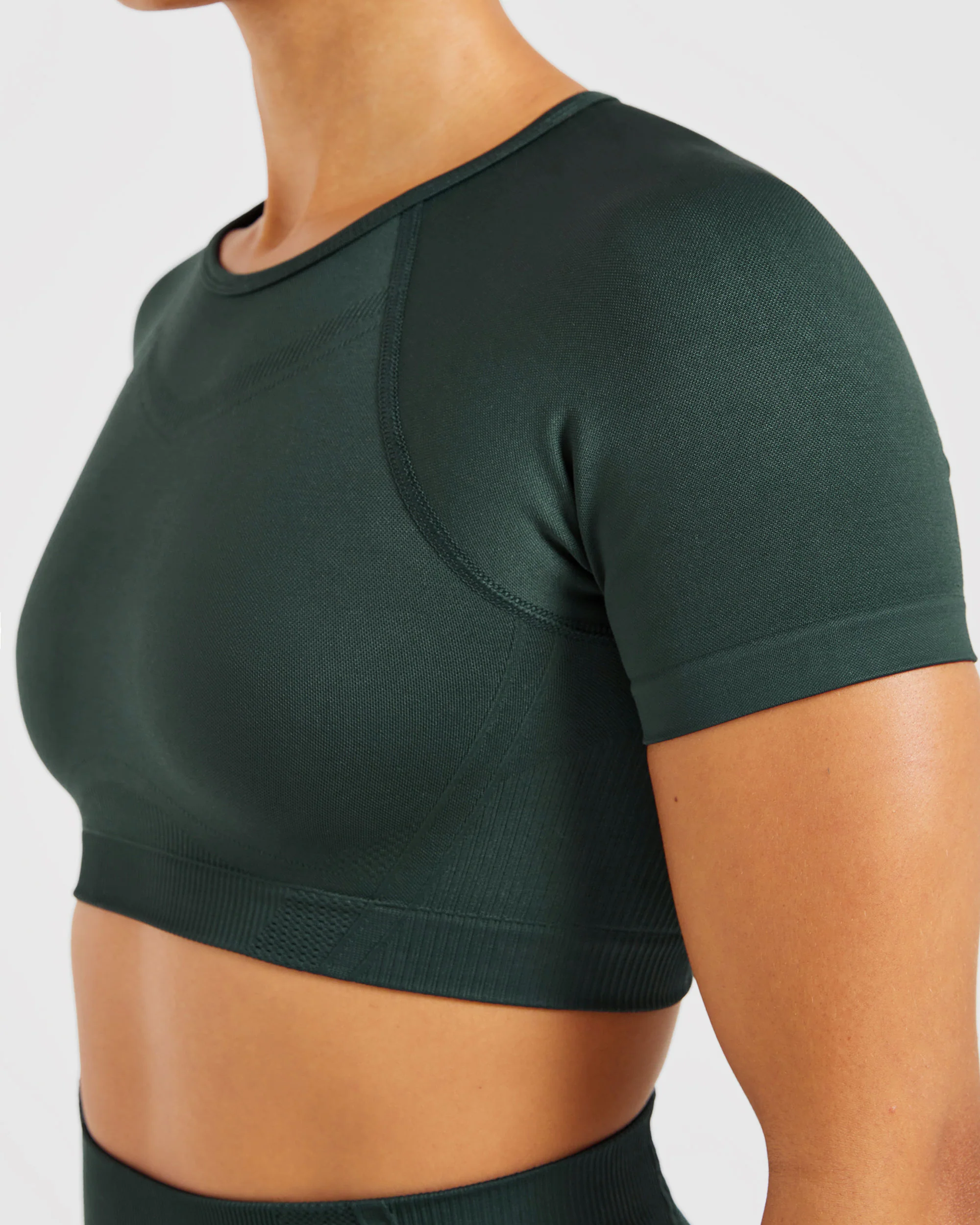 Balance V3 Seamless Crop Top - Dark Green - Image 5