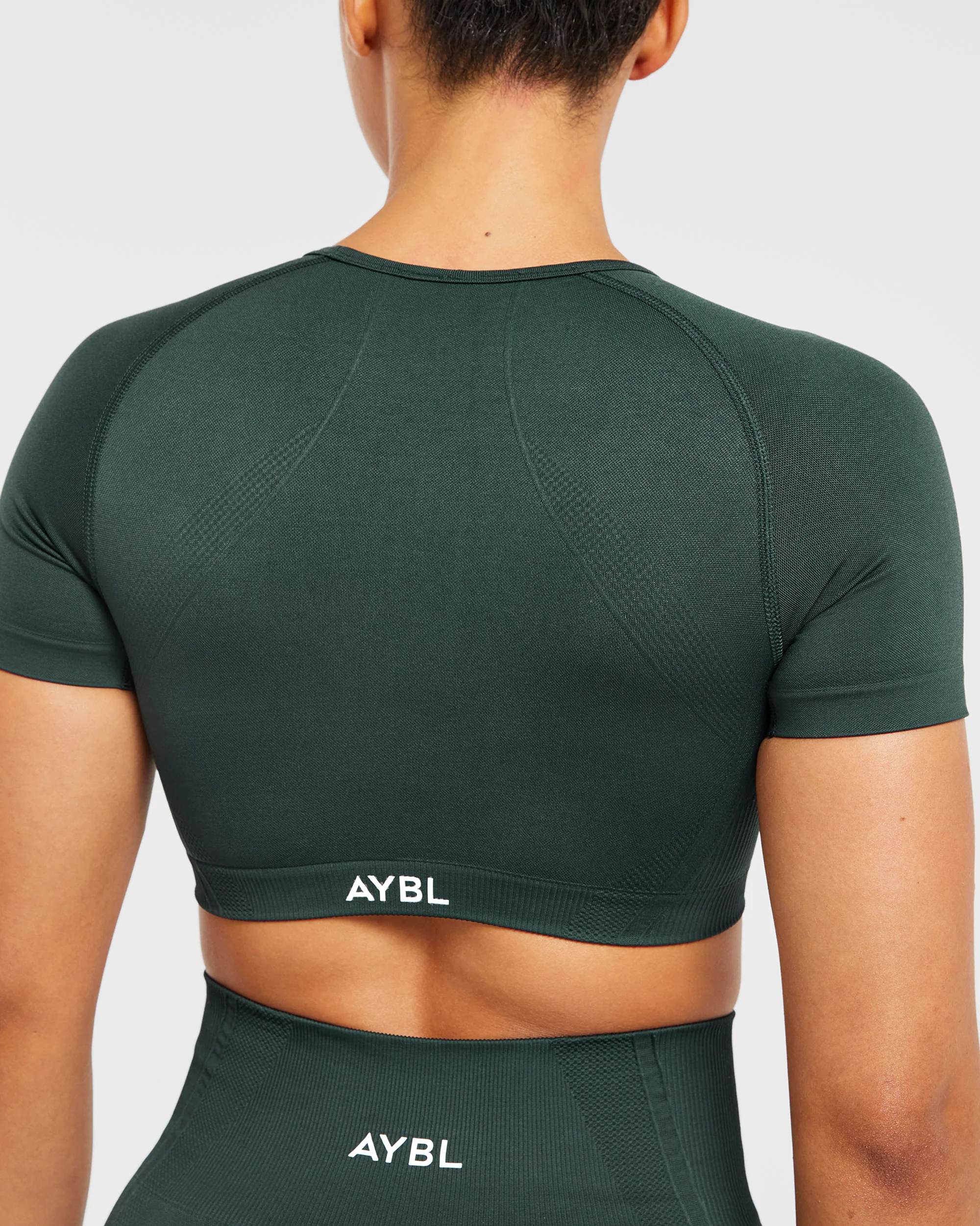 Balance V3 Seamless Crop Top - Dark Green - Image 6
