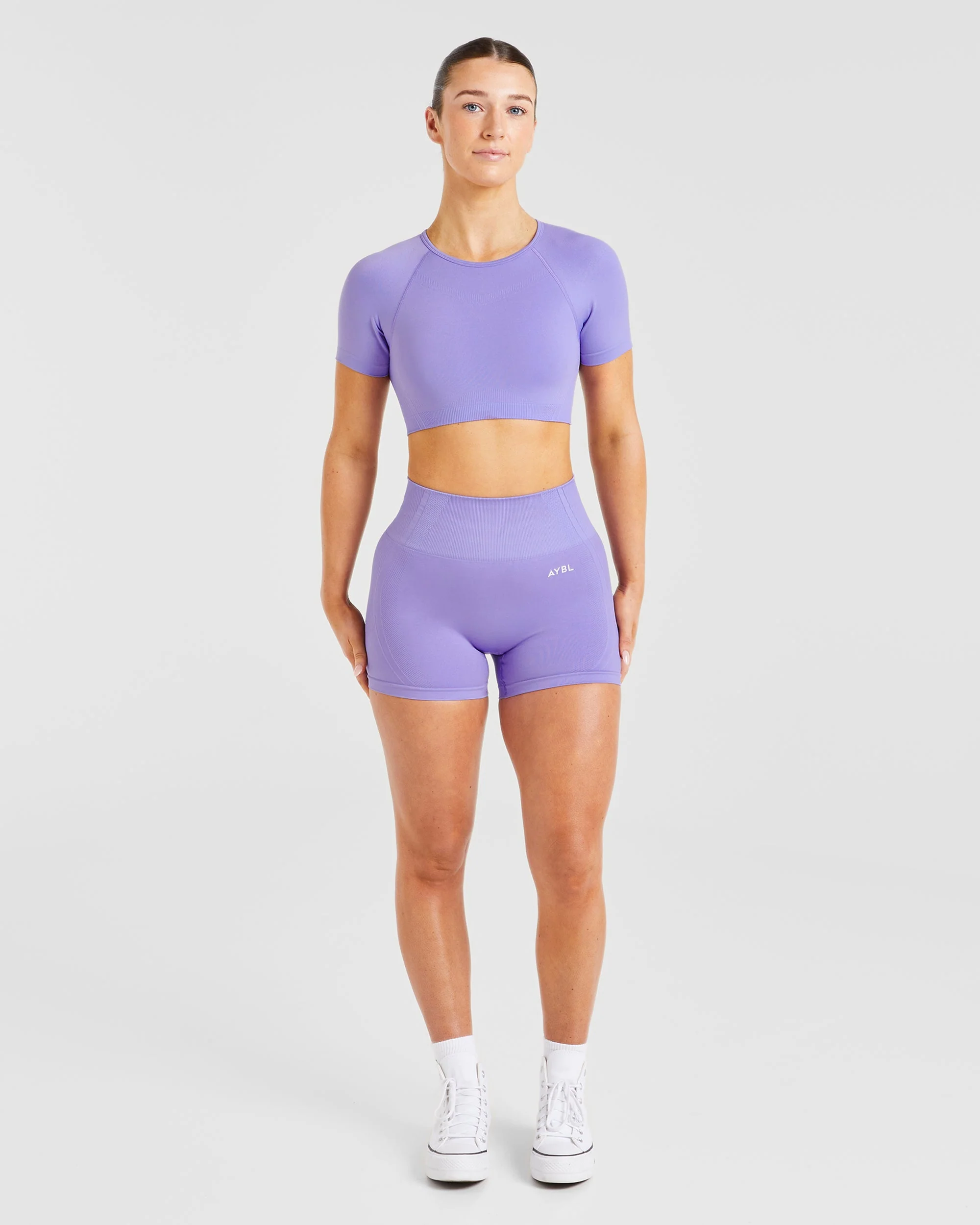 Balance V3 Seamless Crop Top - Lavender Purple - Image 3