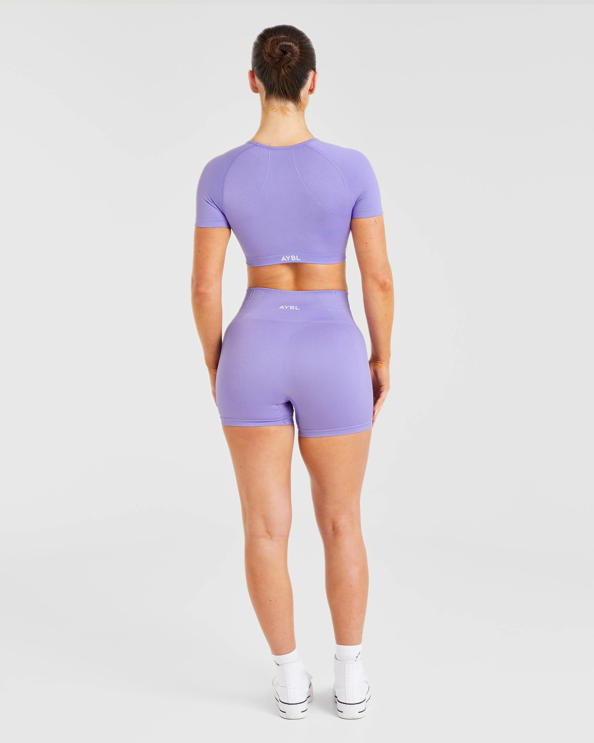 Balance V3 Seamless Crop Top - Lavender Purple - Image 4