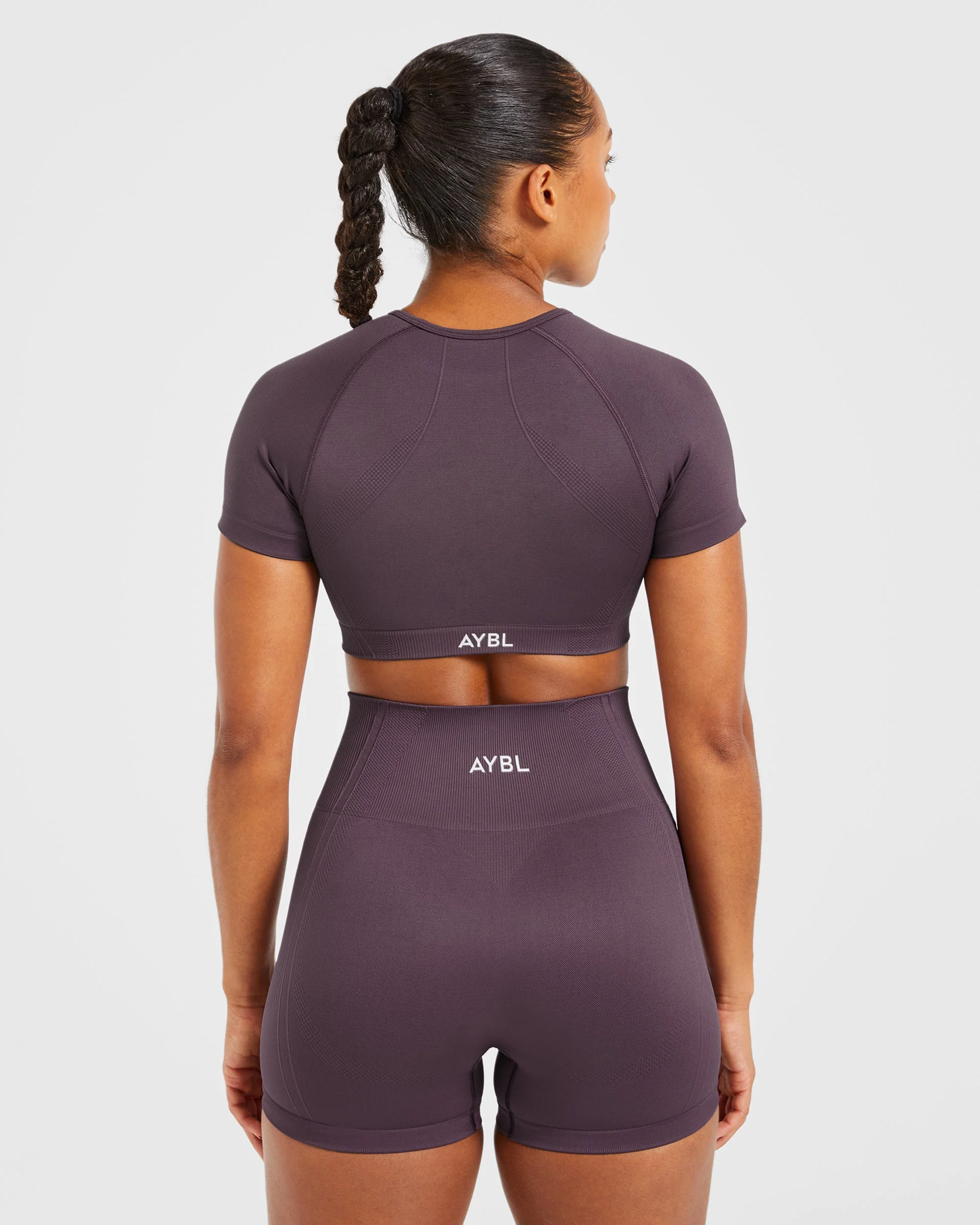 Balance V3 Seamless Crop Top - Purple - Image 2