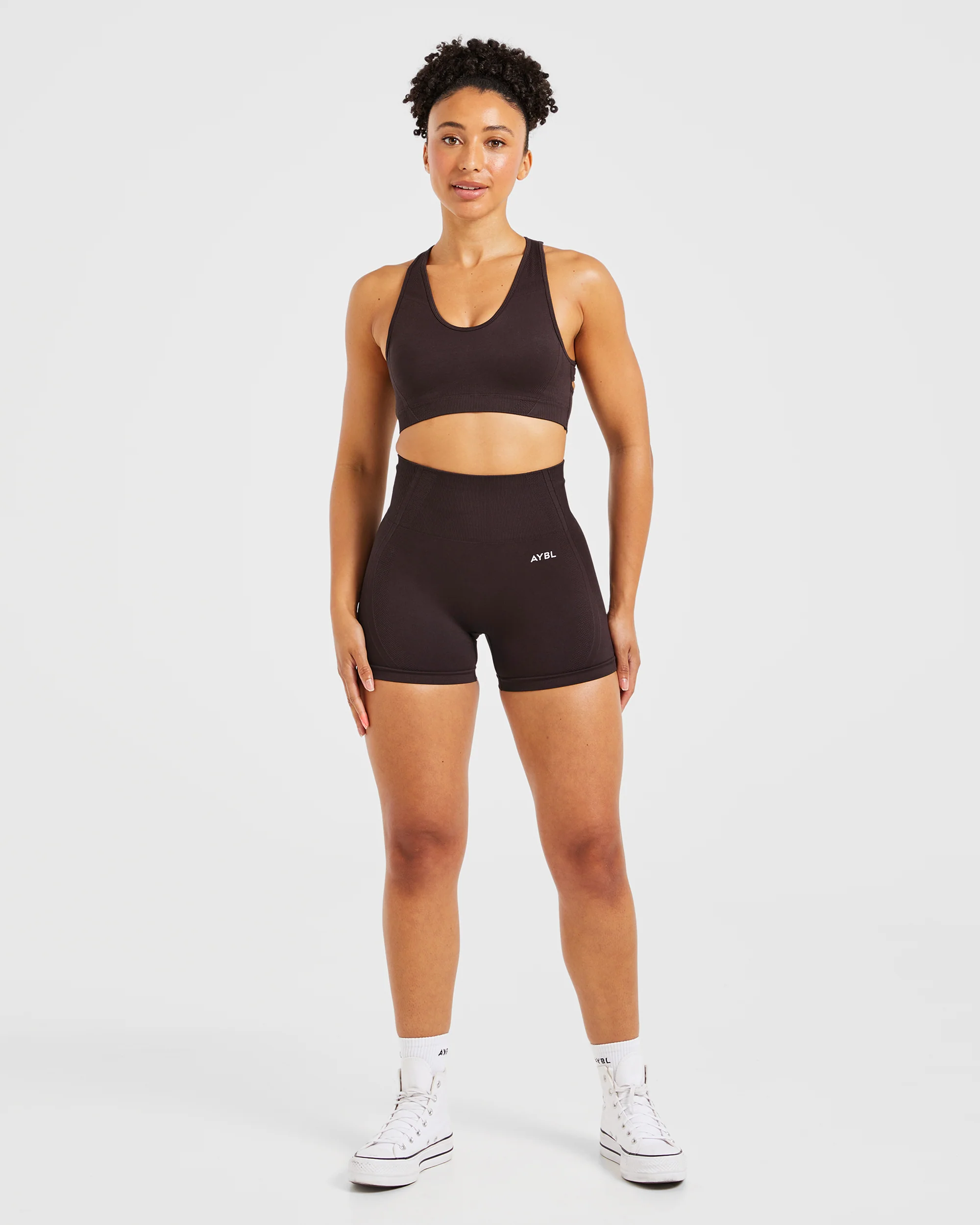 Balance V3 Seamless Shorts - Dark Brown - Image 3