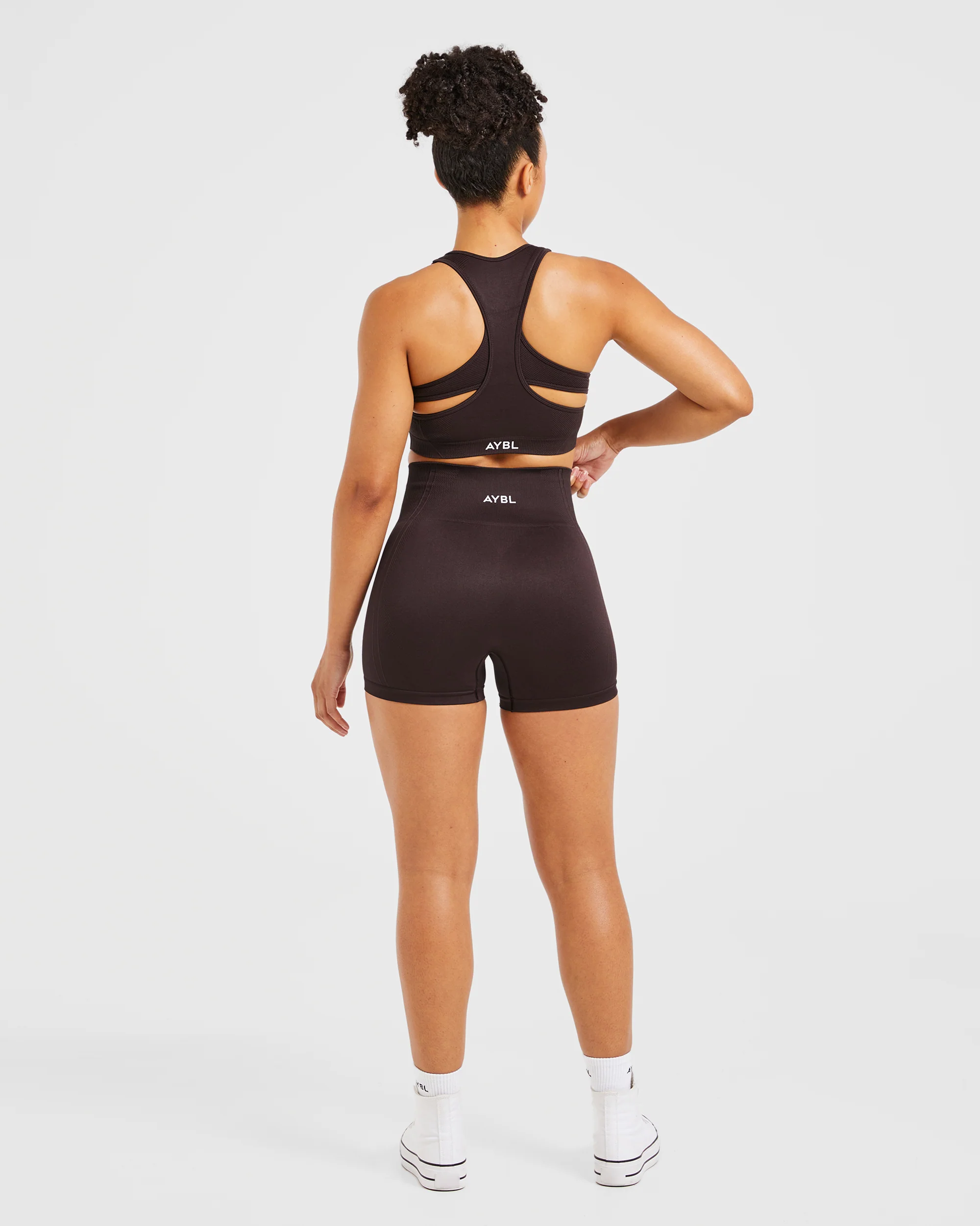 Balance V3 Seamless Shorts - Dark Brown - Image 4