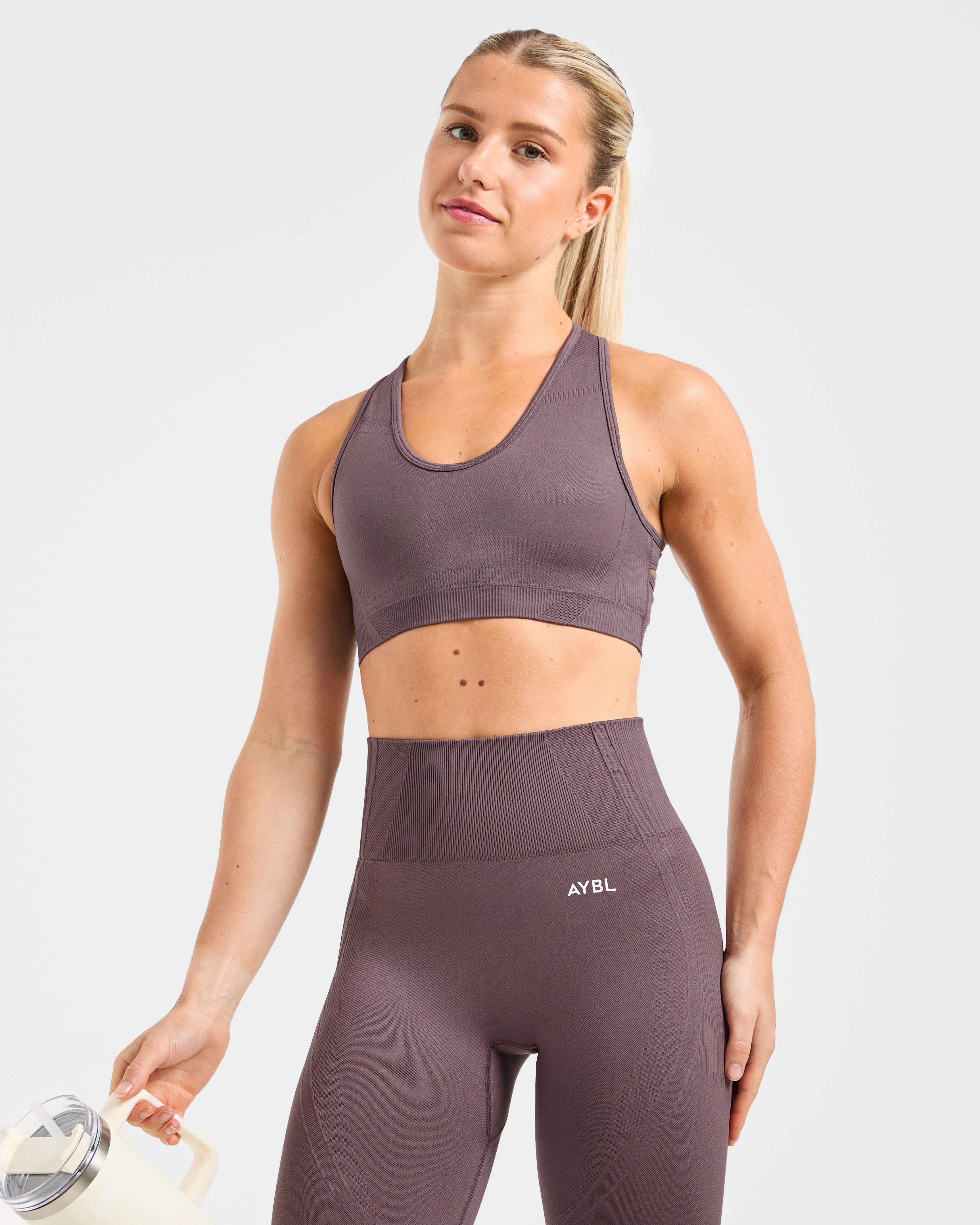 Balance V3 Seamless Sports Bra - Coffee Bean - Image 8