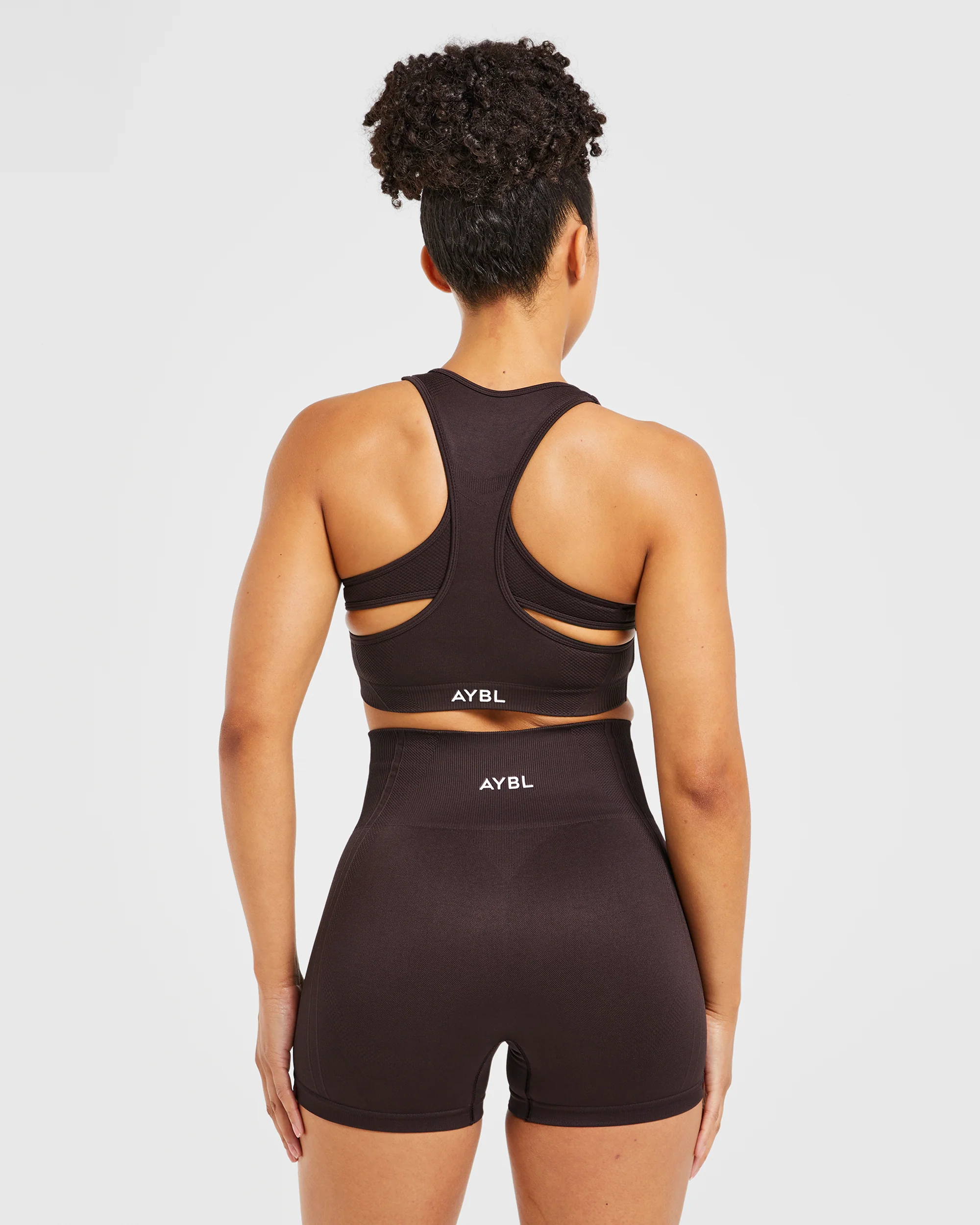 Balance V3 Seamless Sports Bra - Dark Brown - Image 2