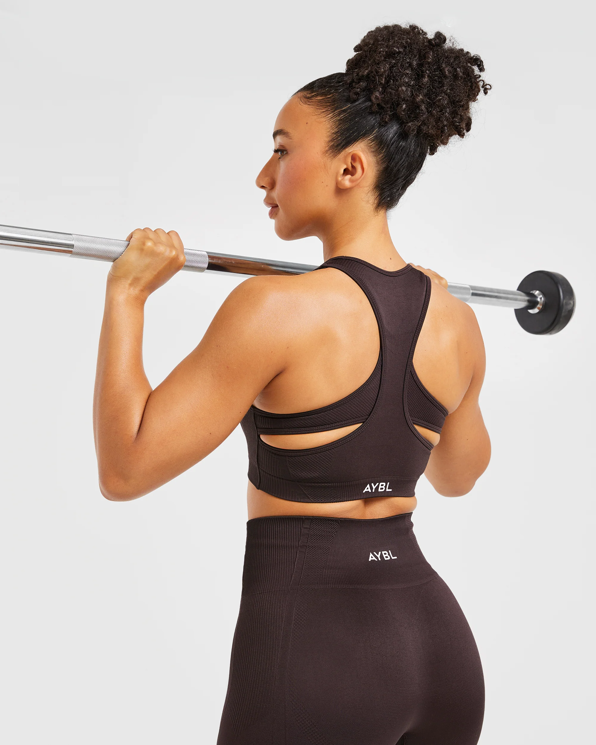 Balance V3 Seamless Sports Bra - Dark Brown - Image 7