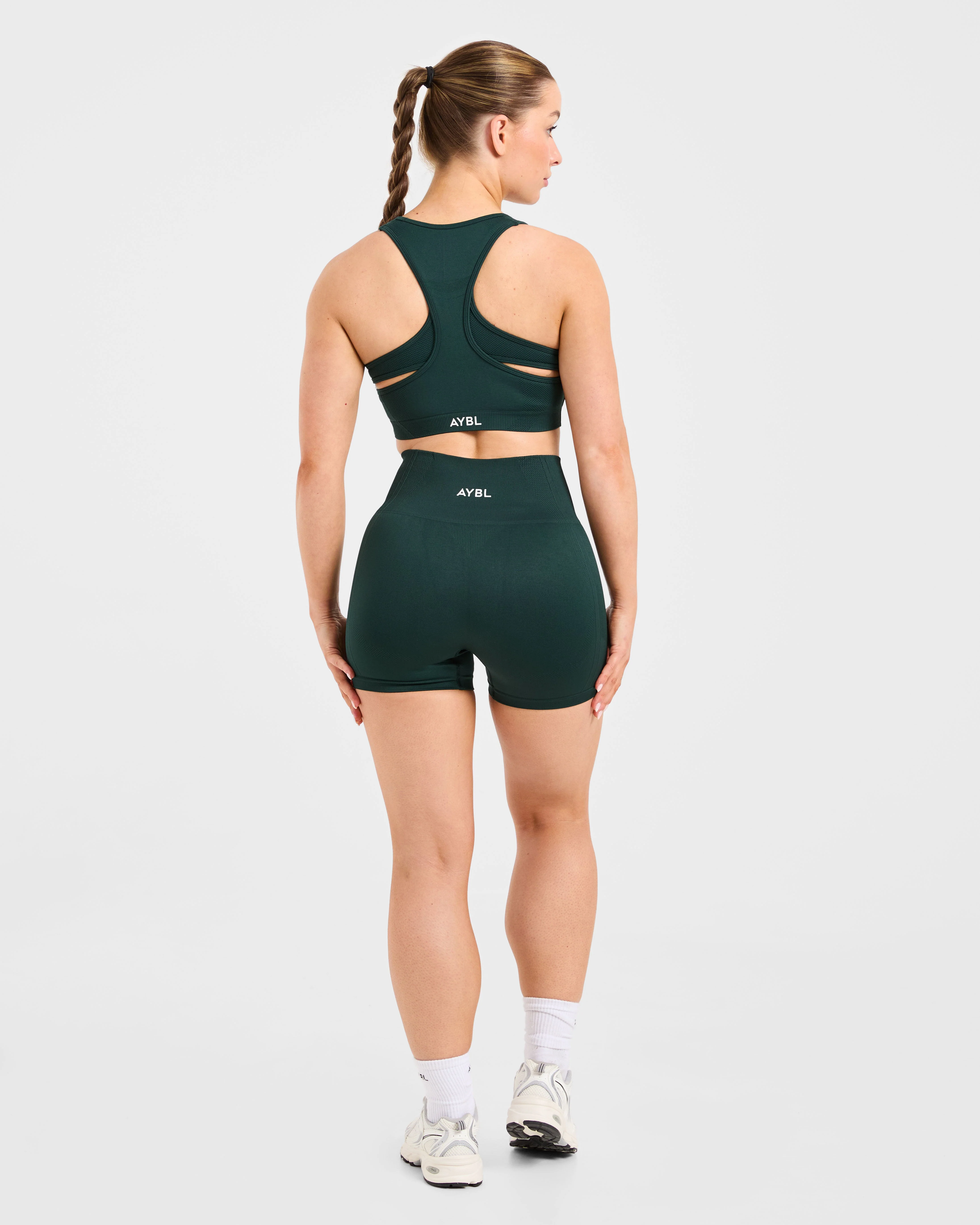 Balance V3 Seamless Sports Bra - Dark Green - Image 4