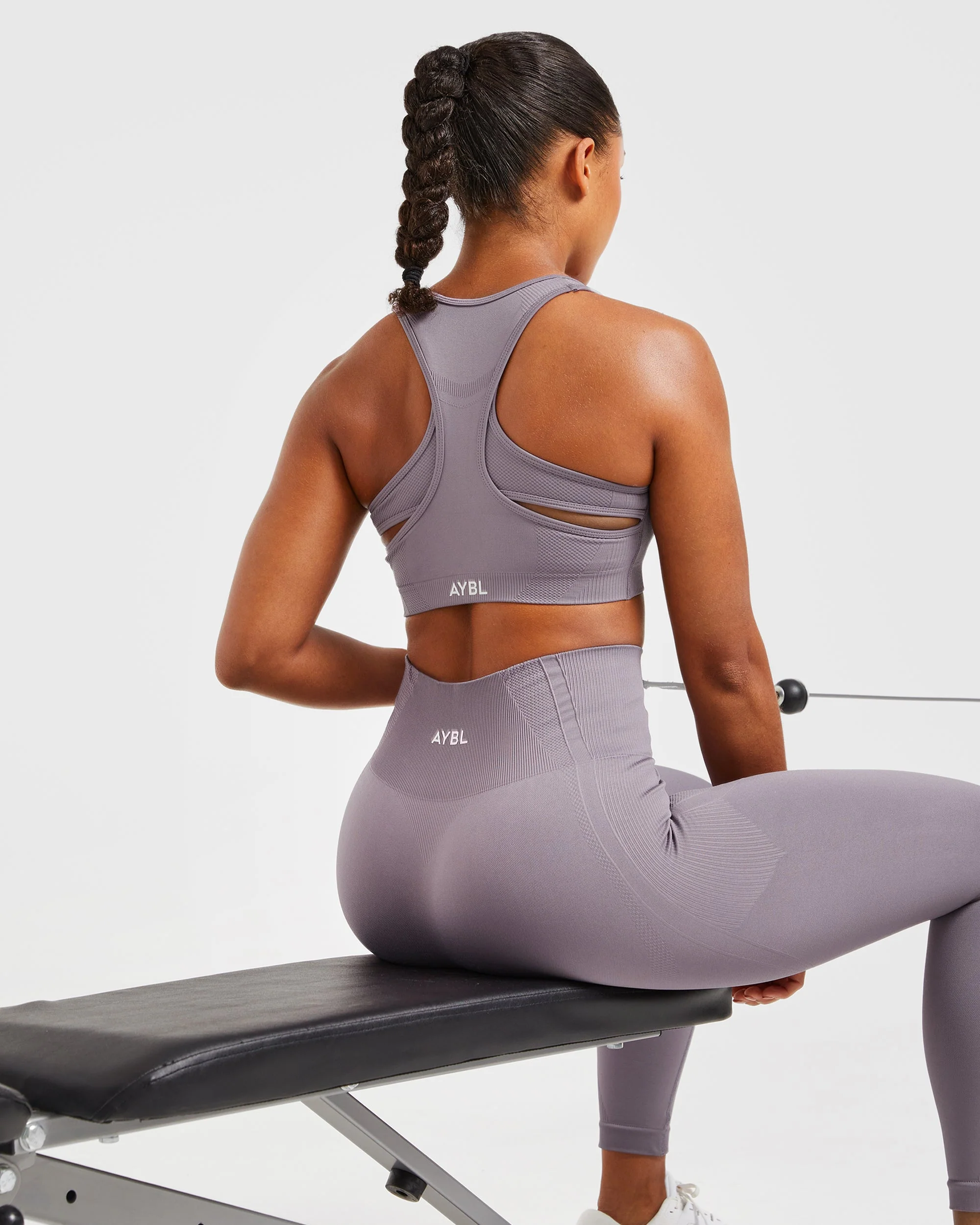 Balance V3 Seamless Sports Bra - Mauve - Image 7