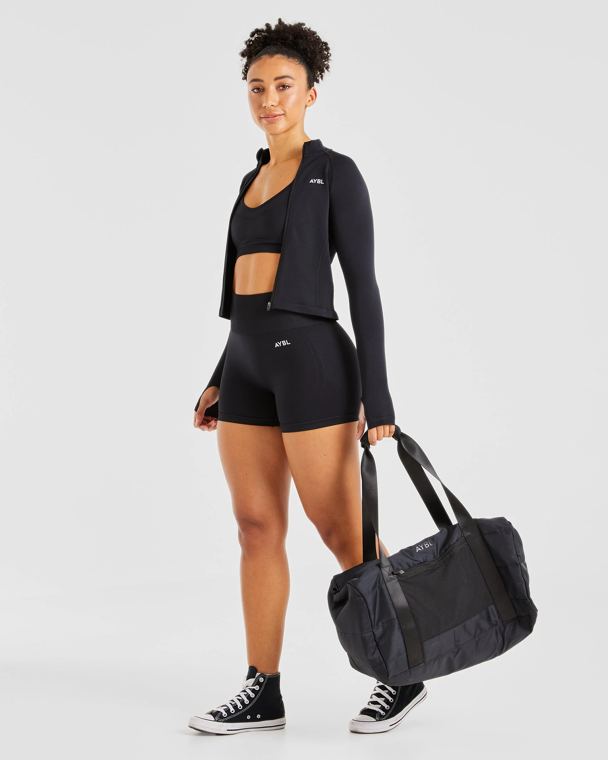 Balance V3 Seamless Strappy Sports Bra - Black - Image 8