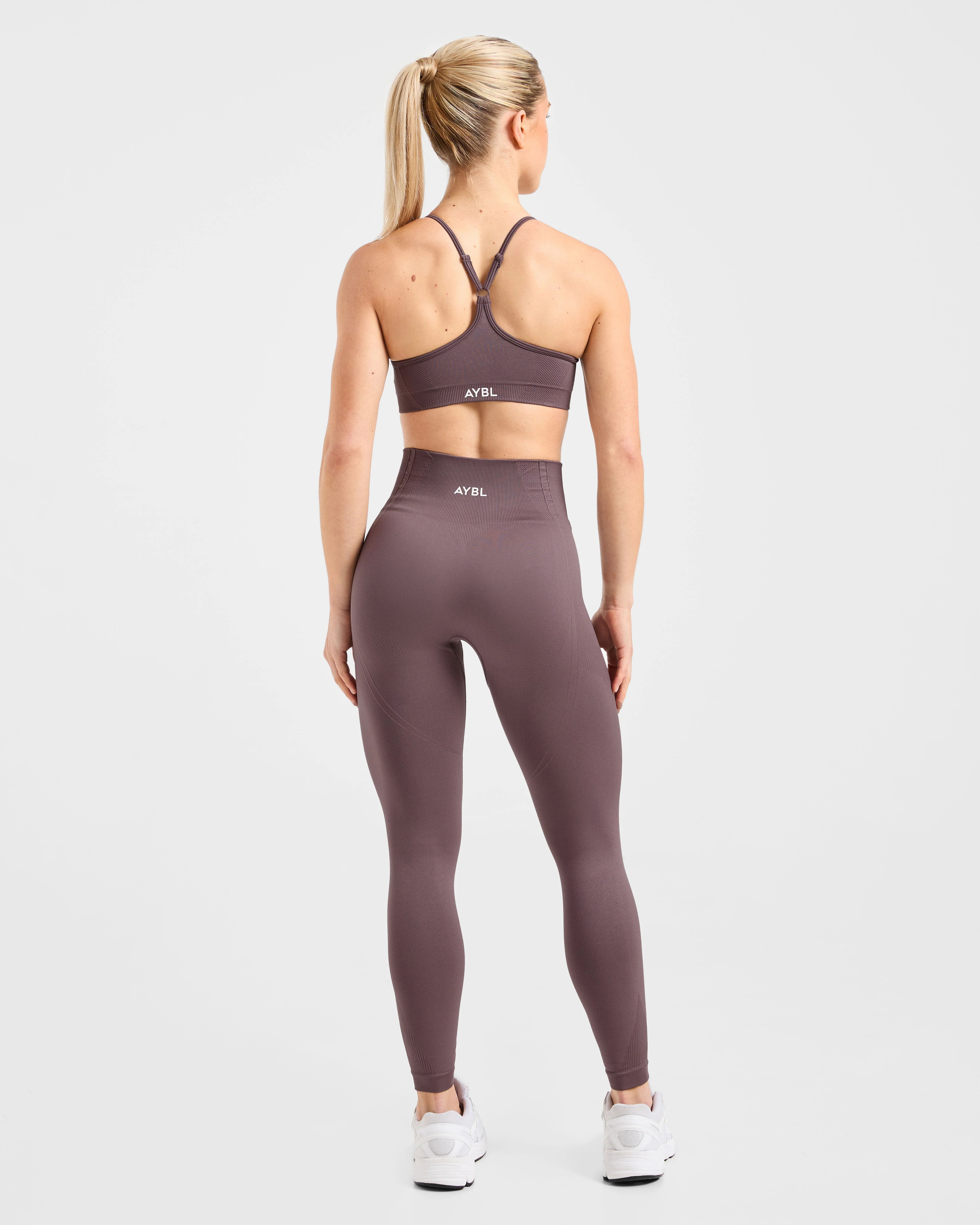 Balance V3 Seamless Strappy Sports Bra - Coffee Bean - Image 4