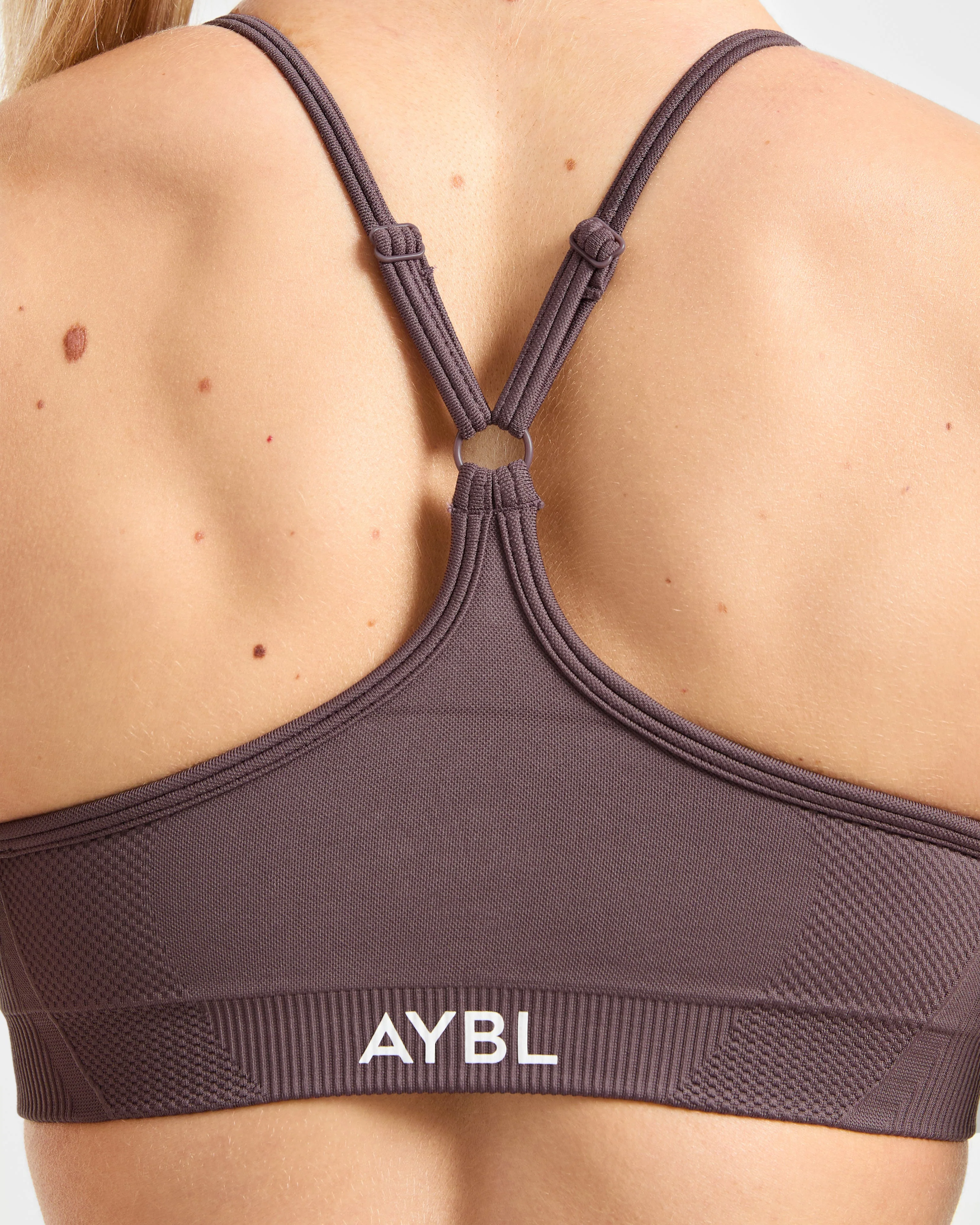 Balance V3 Seamless Strappy Sports Bra - Coffee Bean - Image 6
