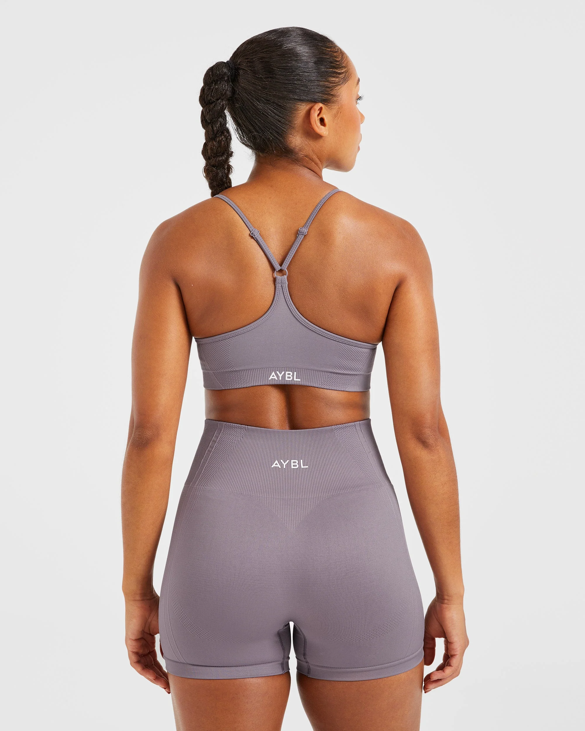 Balance V3 Seamless Strappy Sports Bra - Mauve - Image 2