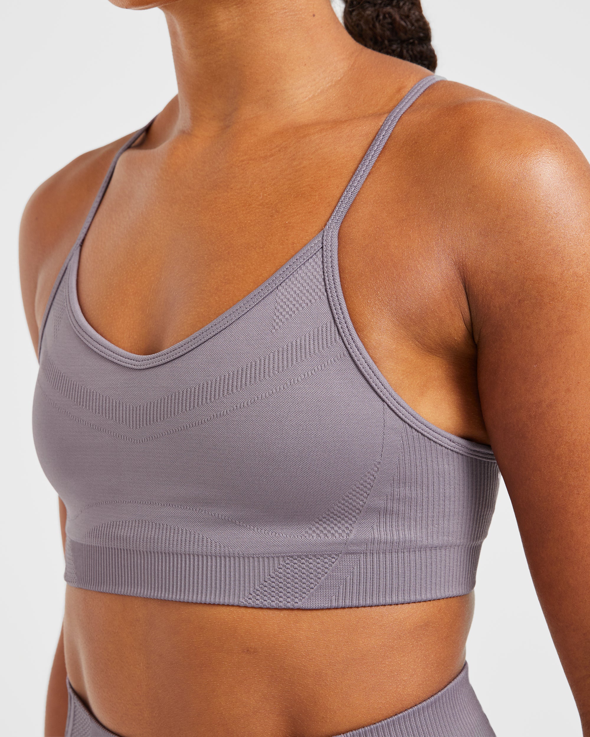 Balance V3 Seamless Strappy Sports Bra - Mauve - Image 5