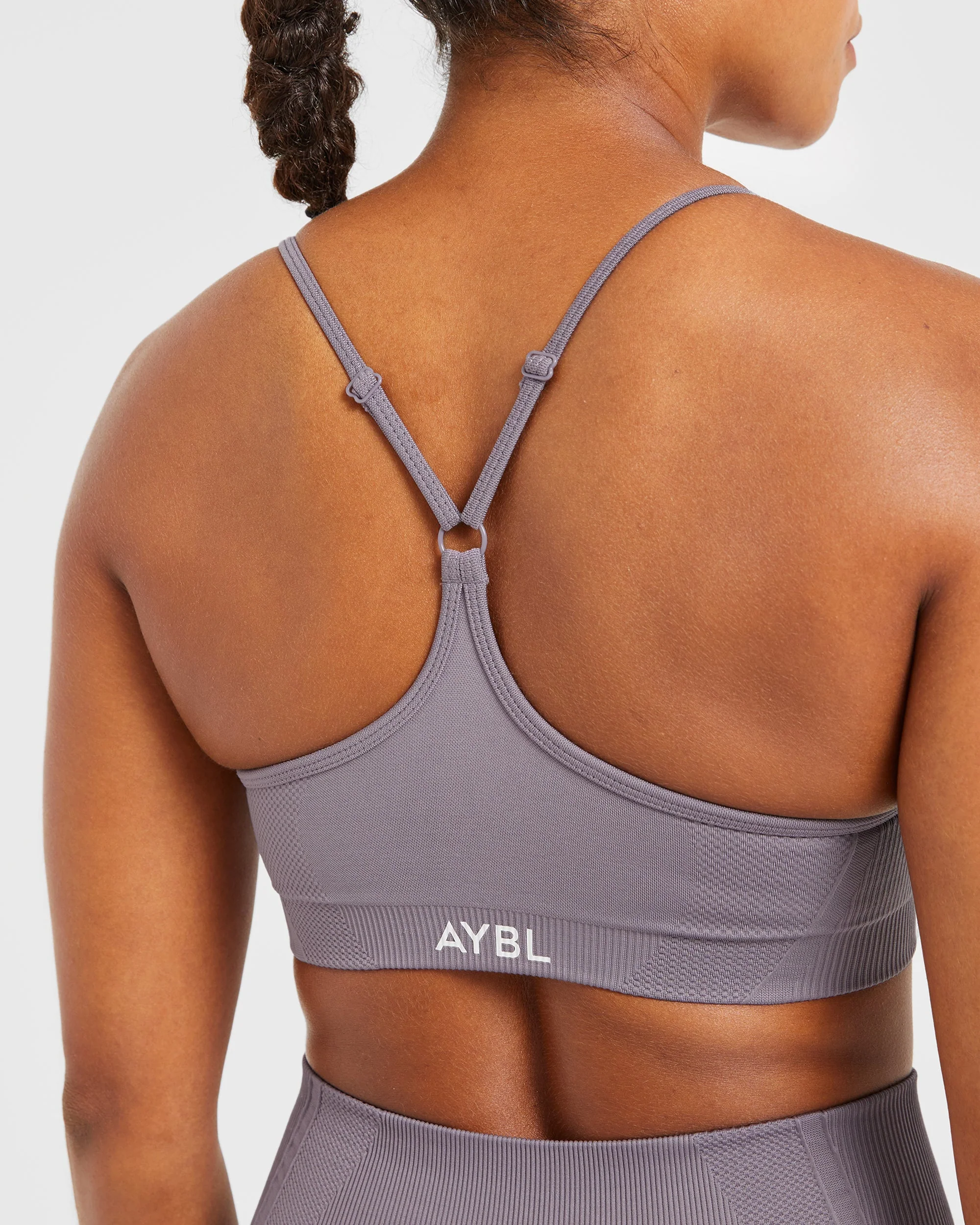Balance V3 Seamless Strappy Sports Bra - Mauve - Image 6