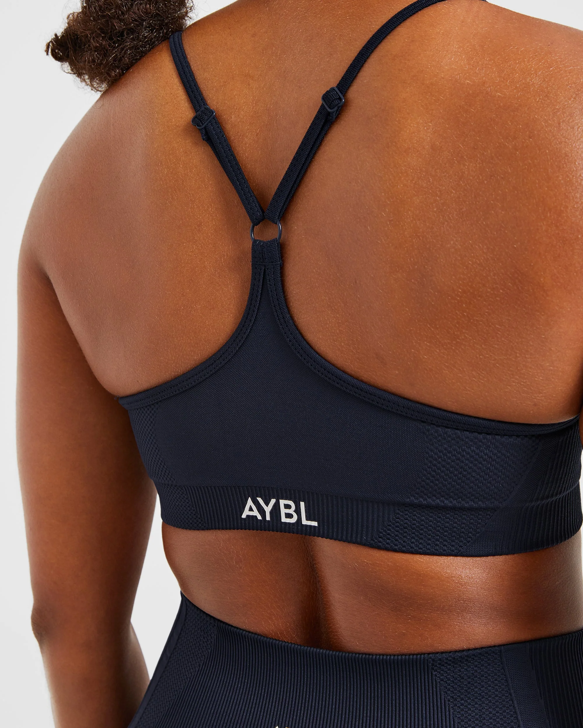 Balance V3 Seamless Strappy Sports Bra - Navy - Image 6