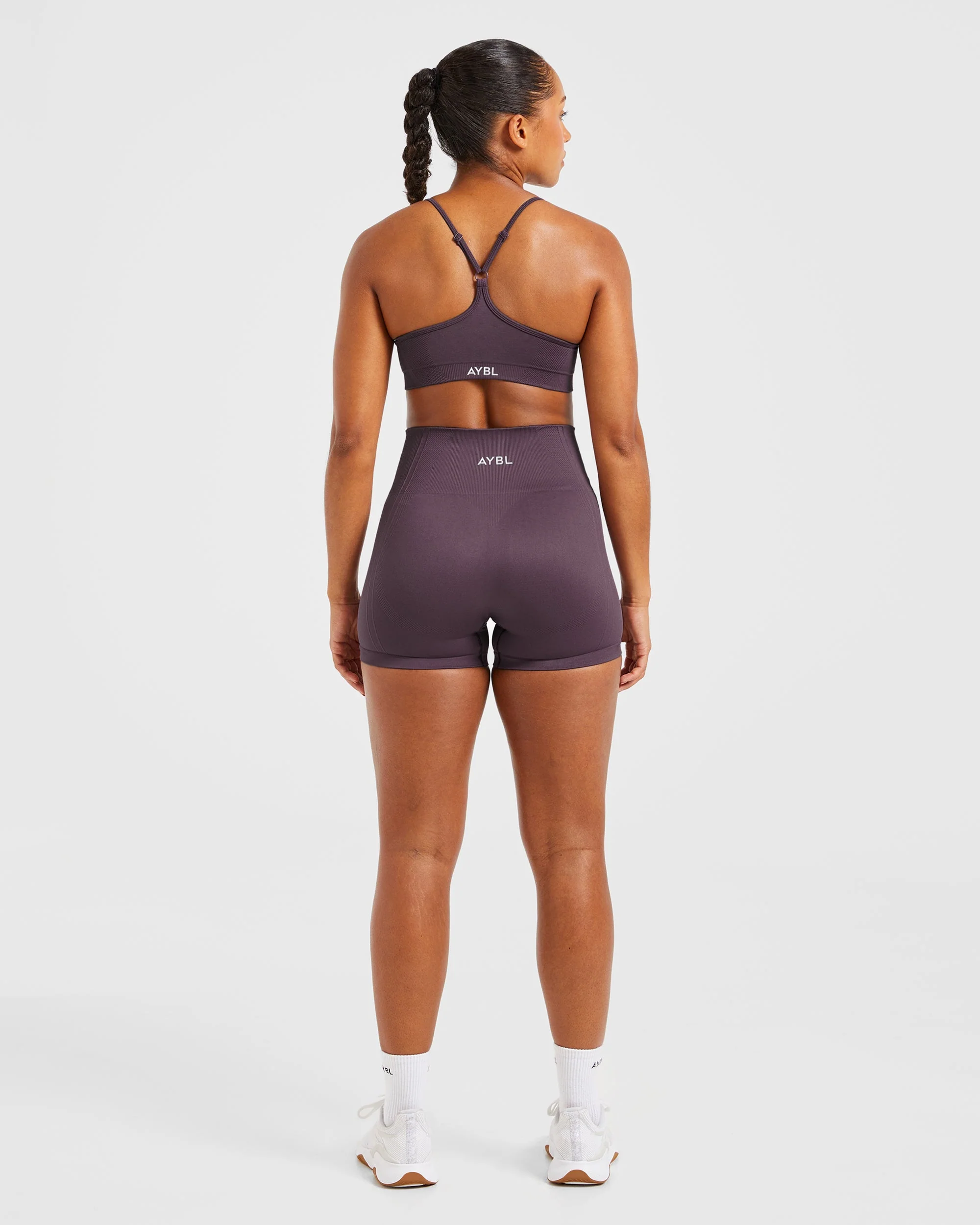 Balance V3 Seamless Strappy Sports Bra - Purple - Image 4