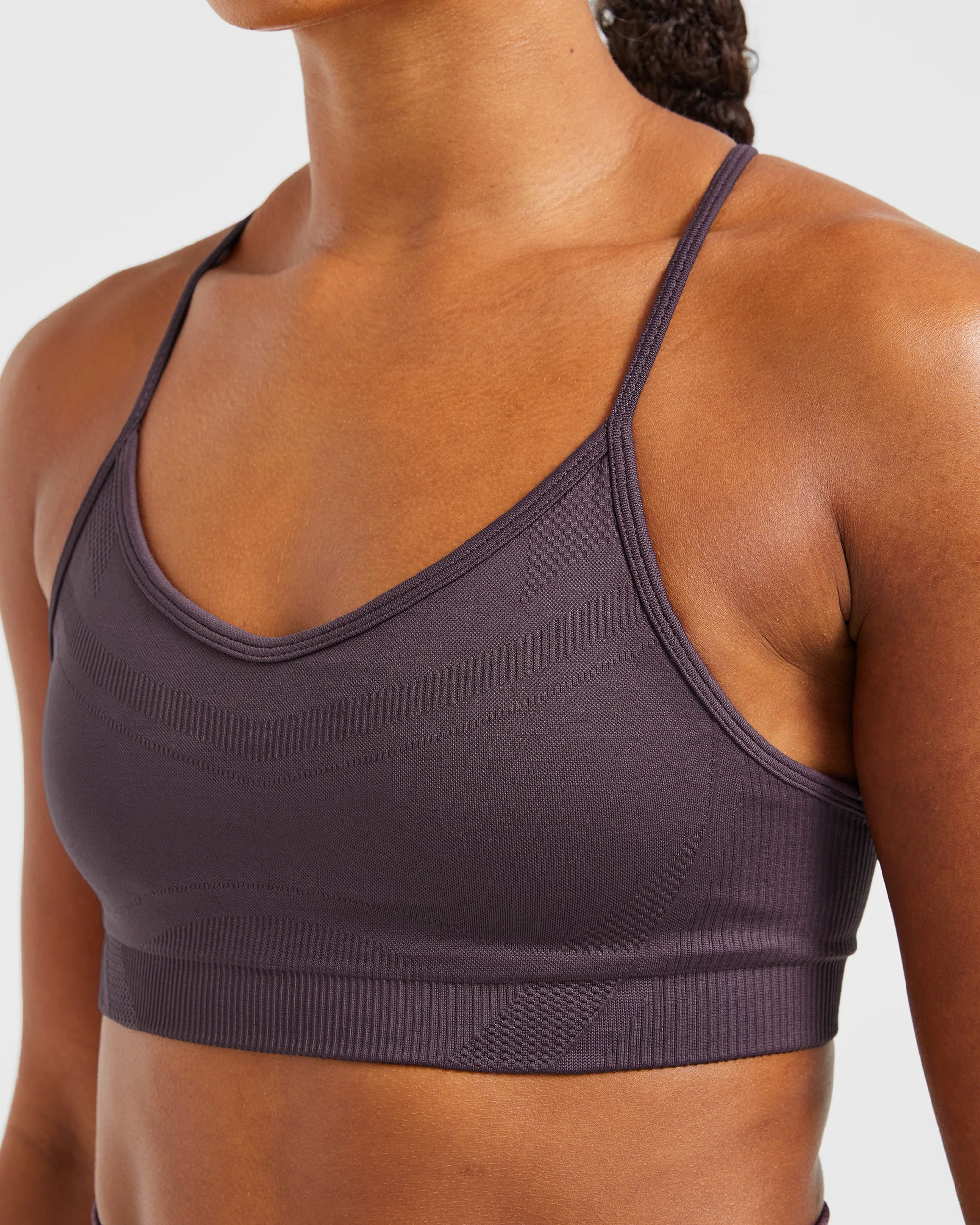 Balance V3 Seamless Strappy Sports Bra - Purple - Image 5