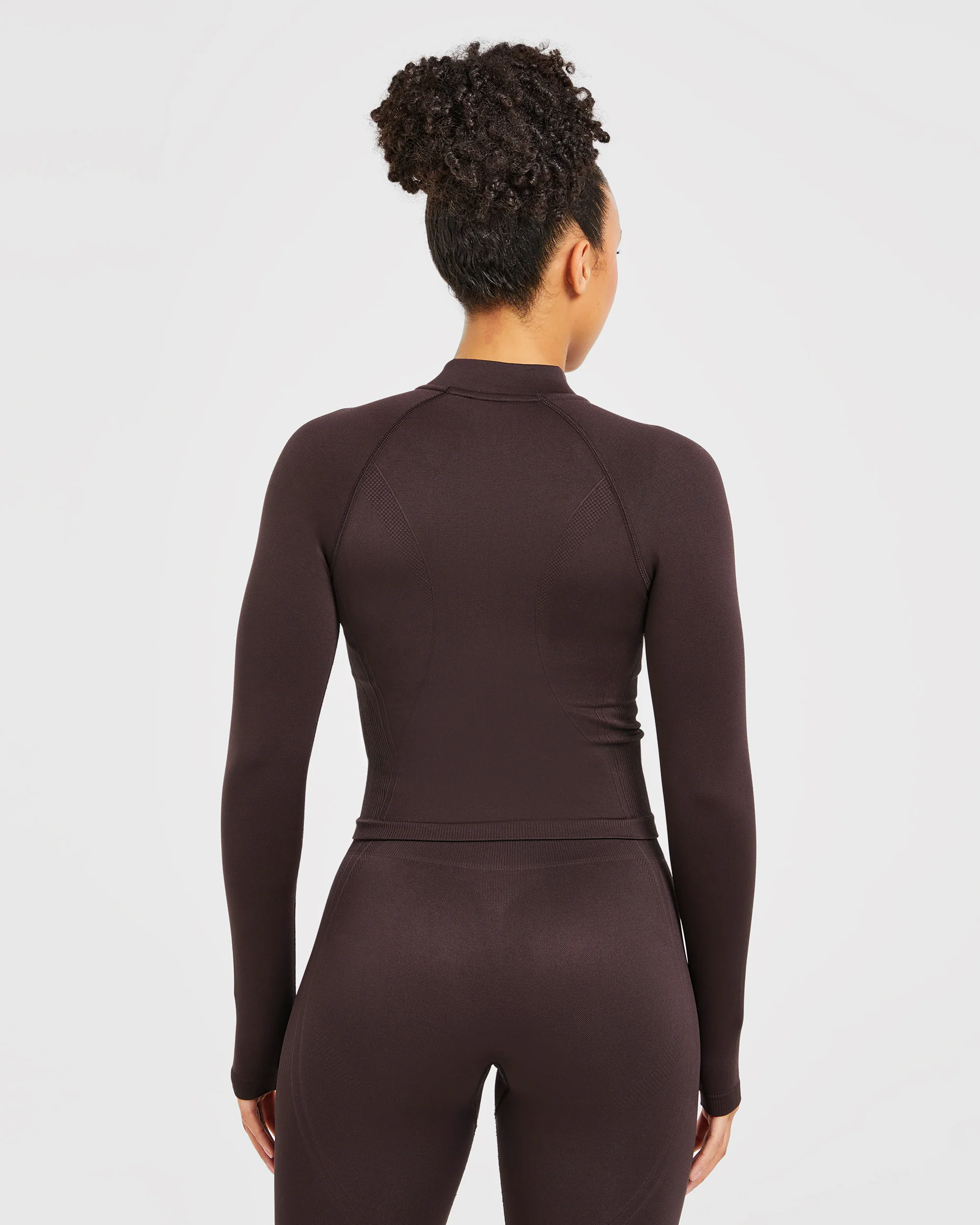 Balance V3 Seamless Zip Jacket - Dark Brown - Image 2
