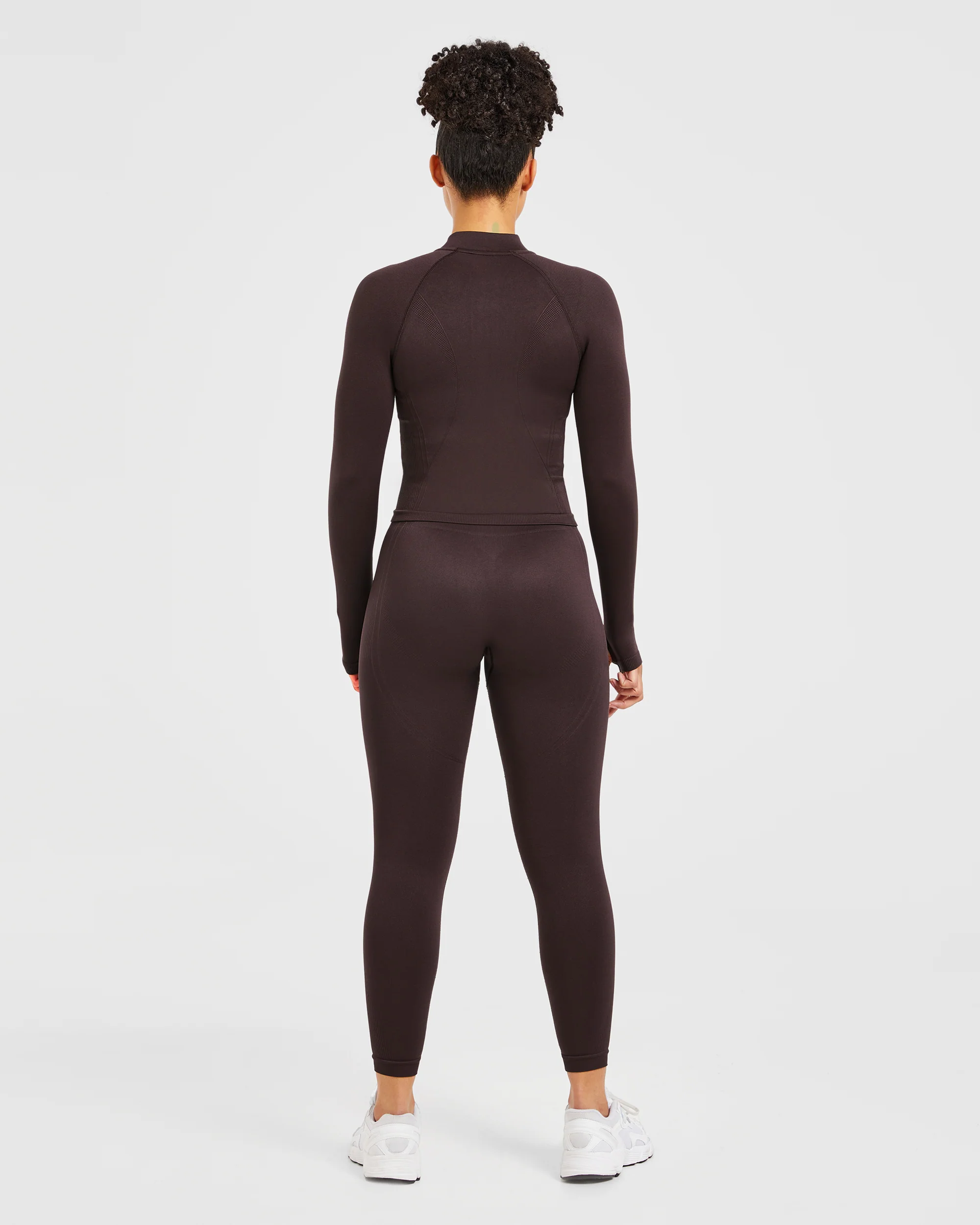 Balance V3 Seamless Zip Jacket - Dark Brown - Image 4