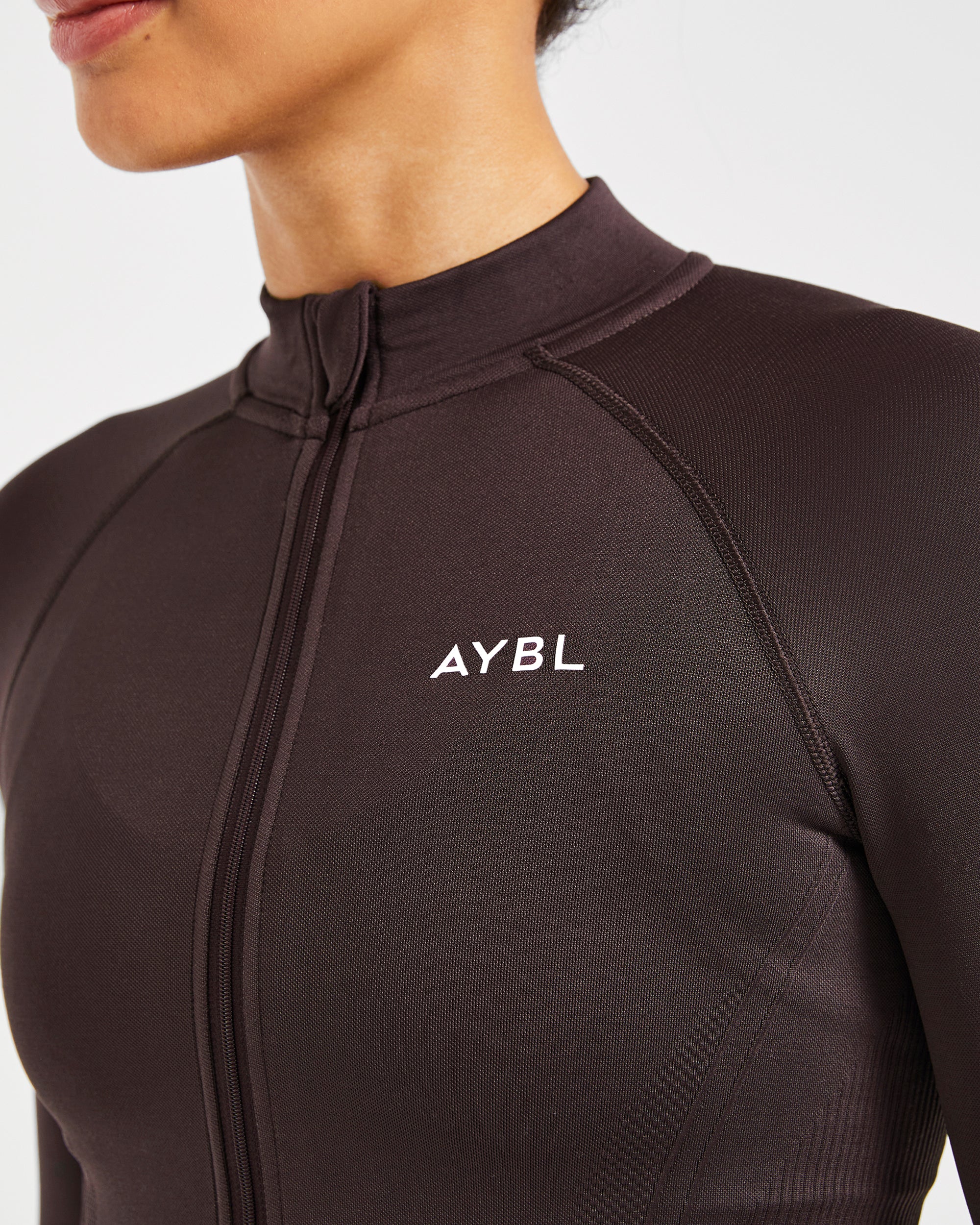 Balance V3 Seamless Zip Jacket - Dark Brown - Image 5