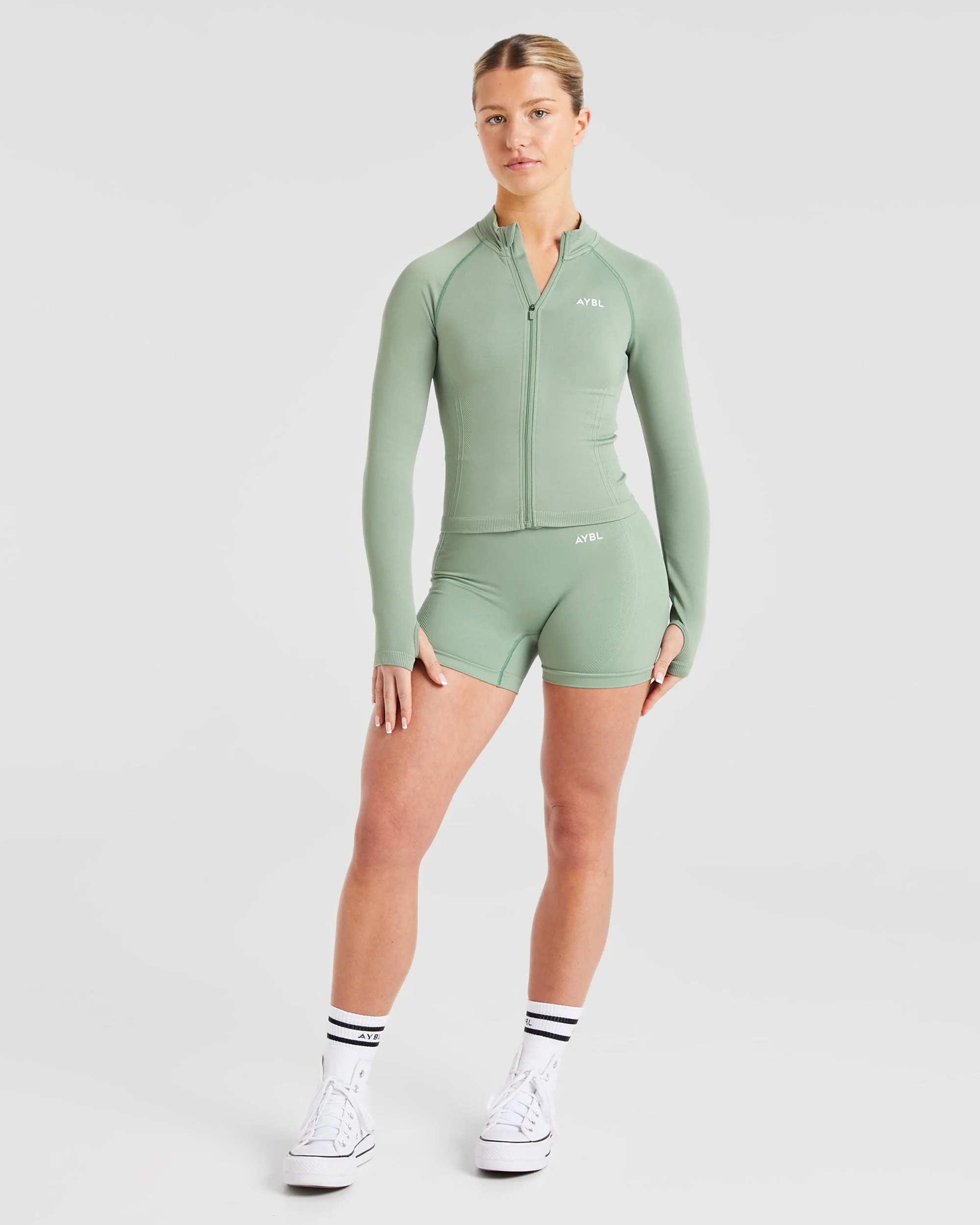 Balance V3 Seamless Zip Jacket - Grove Green - Image 3