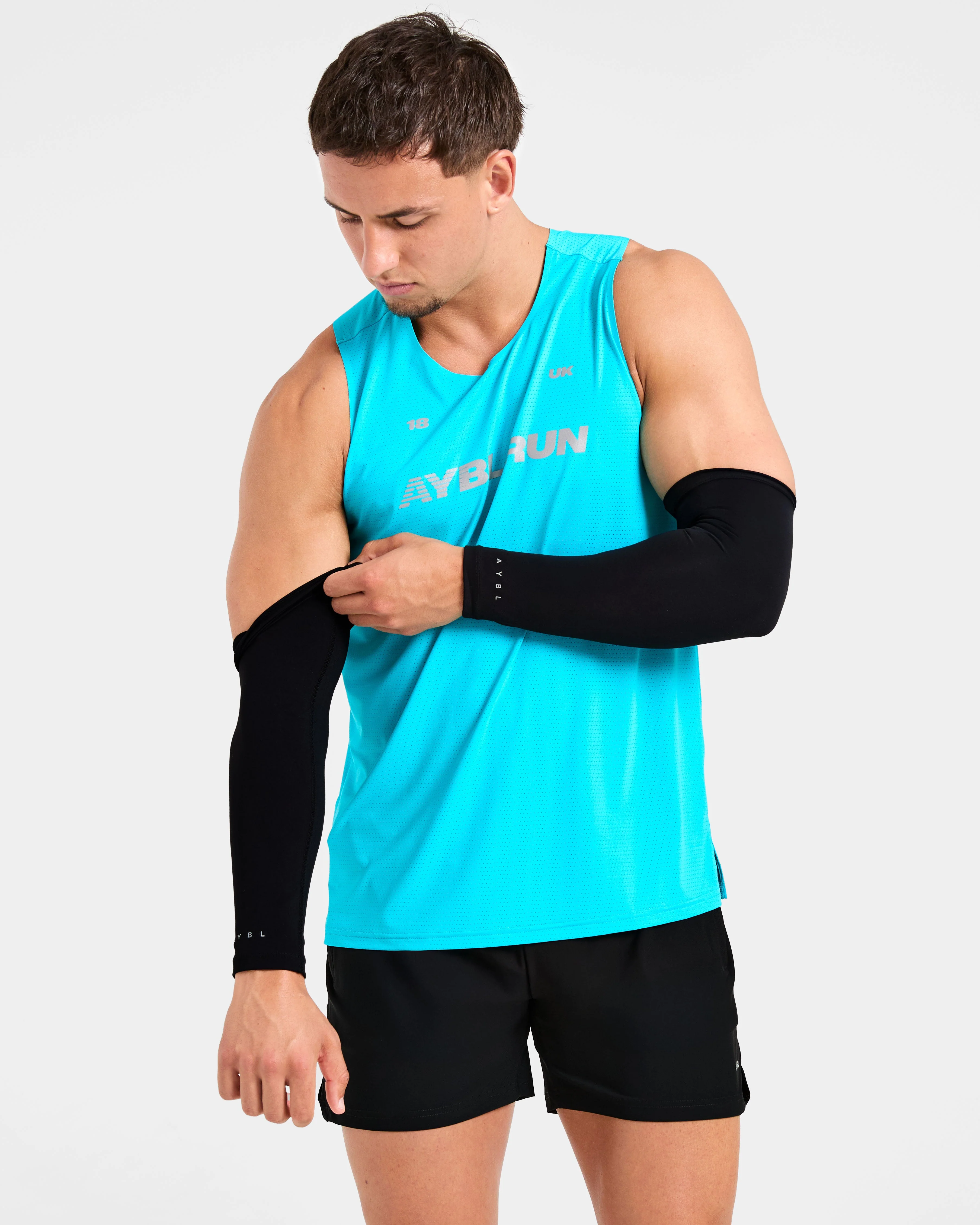 Base Layer Arm Sleeves - Black - Image 7