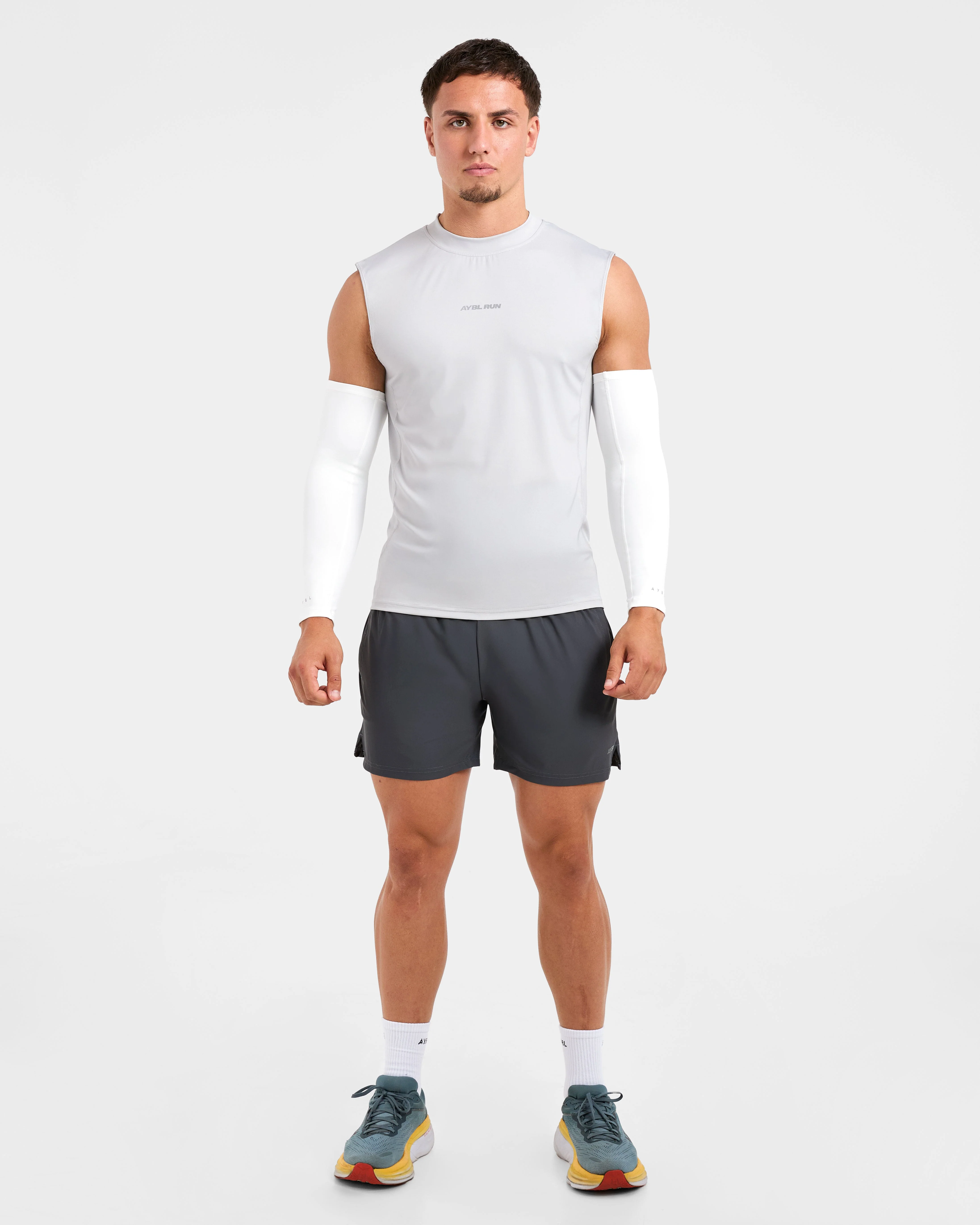 Base Layer Arm Sleeves - White - Image 3