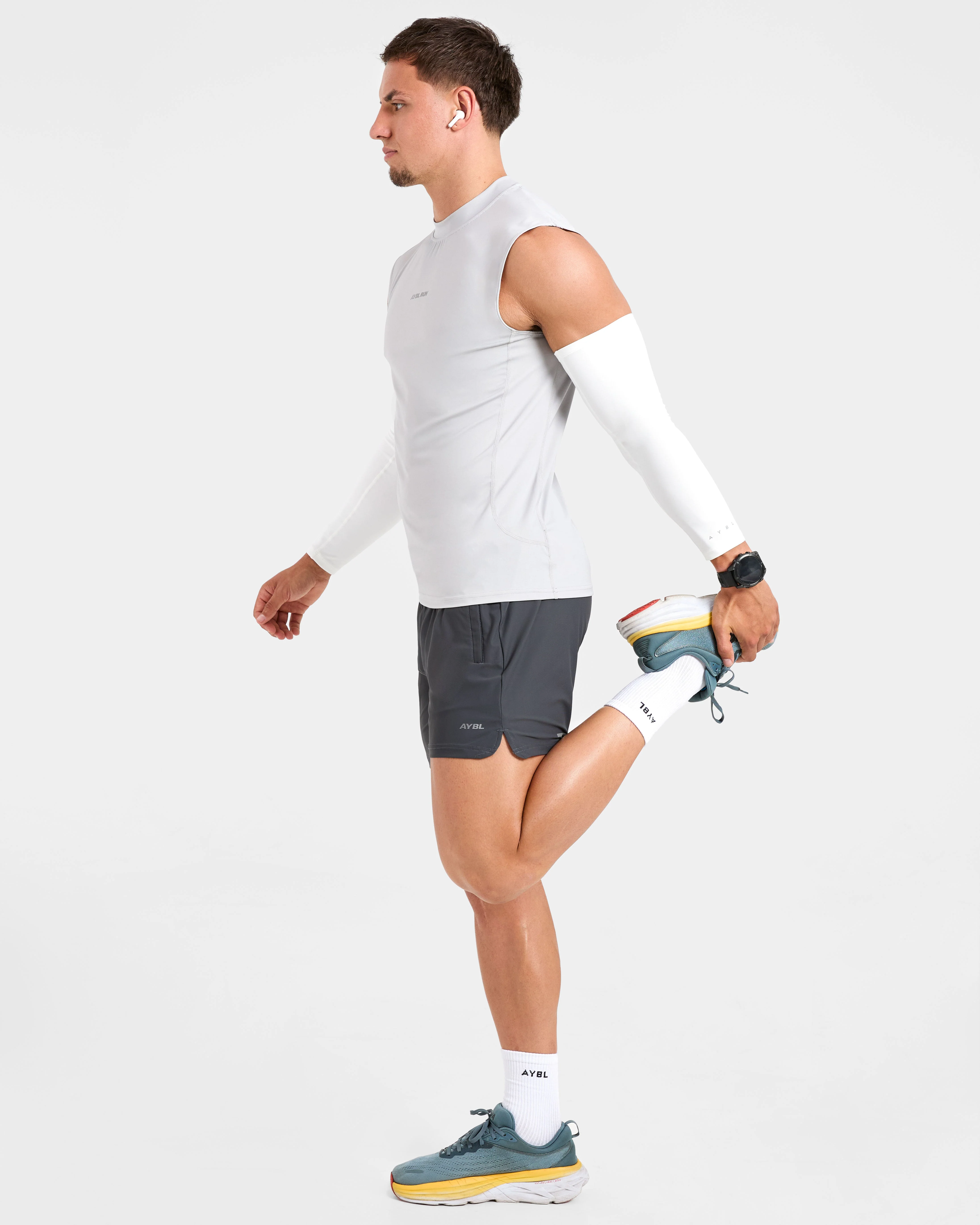 Base Layer Arm Sleeves - White - Image 8
