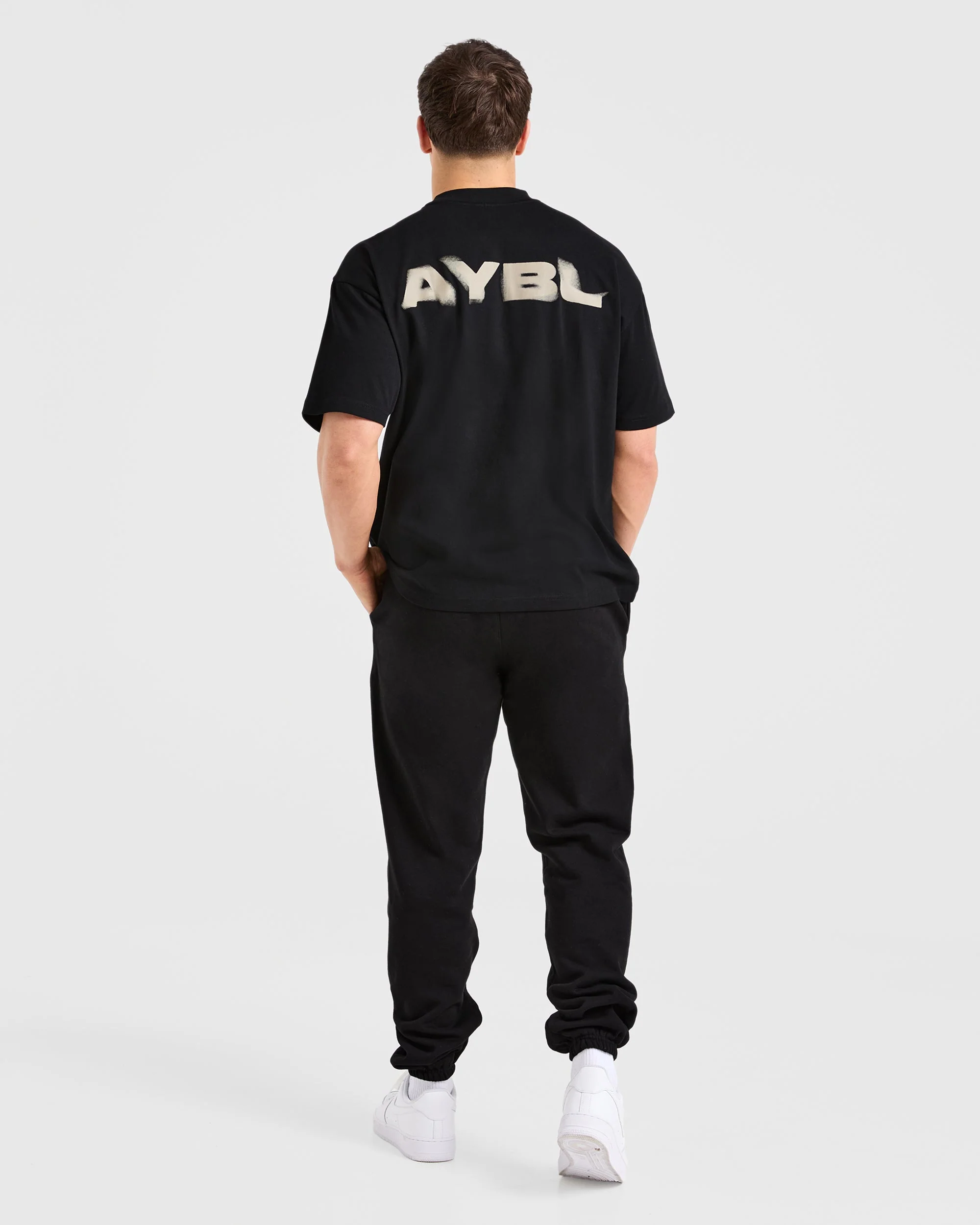 Blur Oversized T Shirt - Black - Image 3