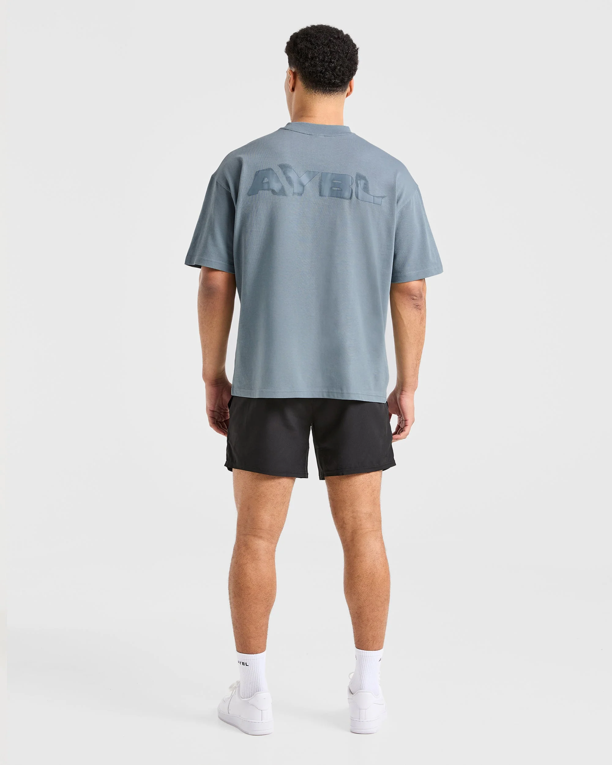 Blur Oversized T Shirt - Steel Blue - Image 3