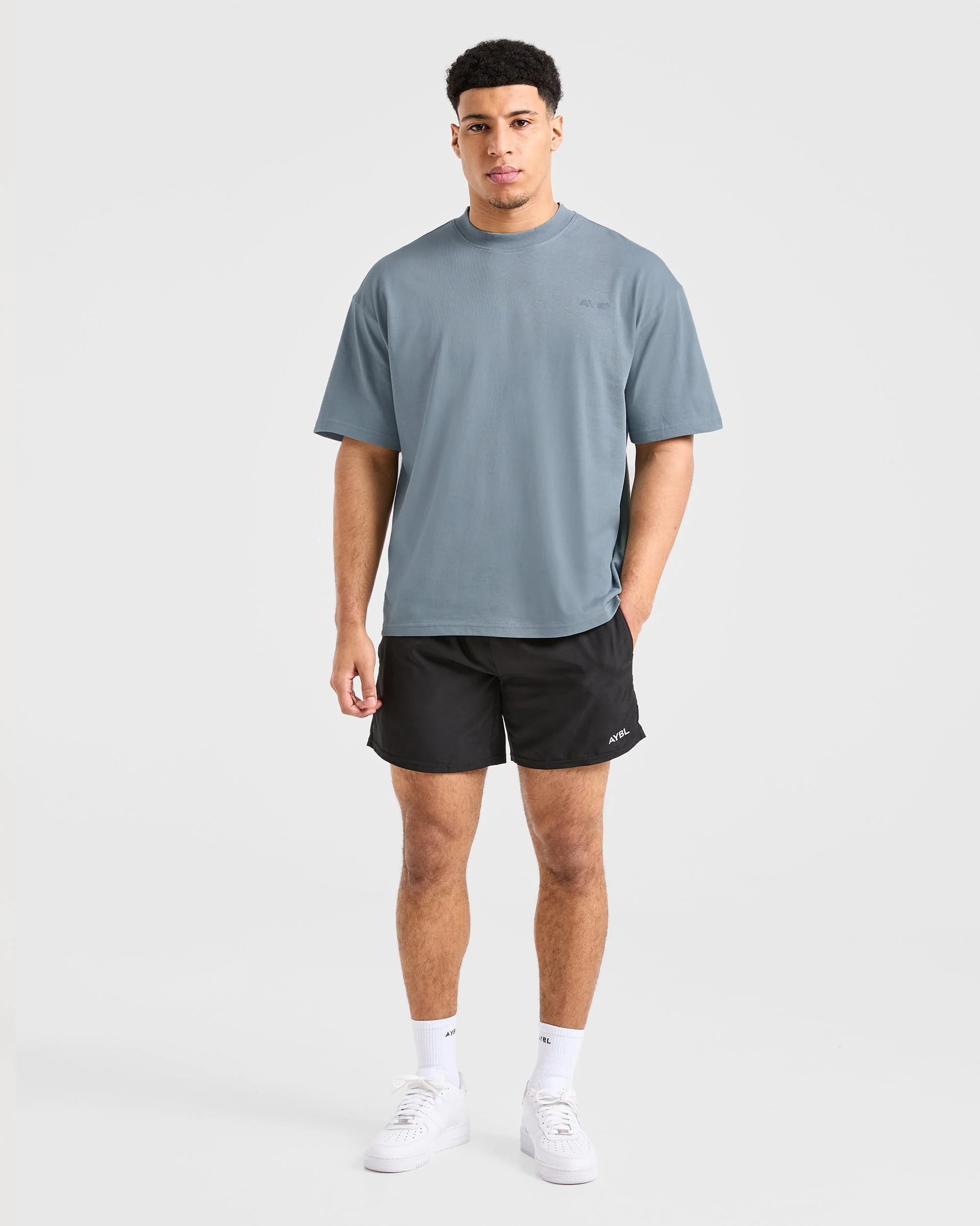 Blur Oversized T Shirt - Steel Blue - Image 4