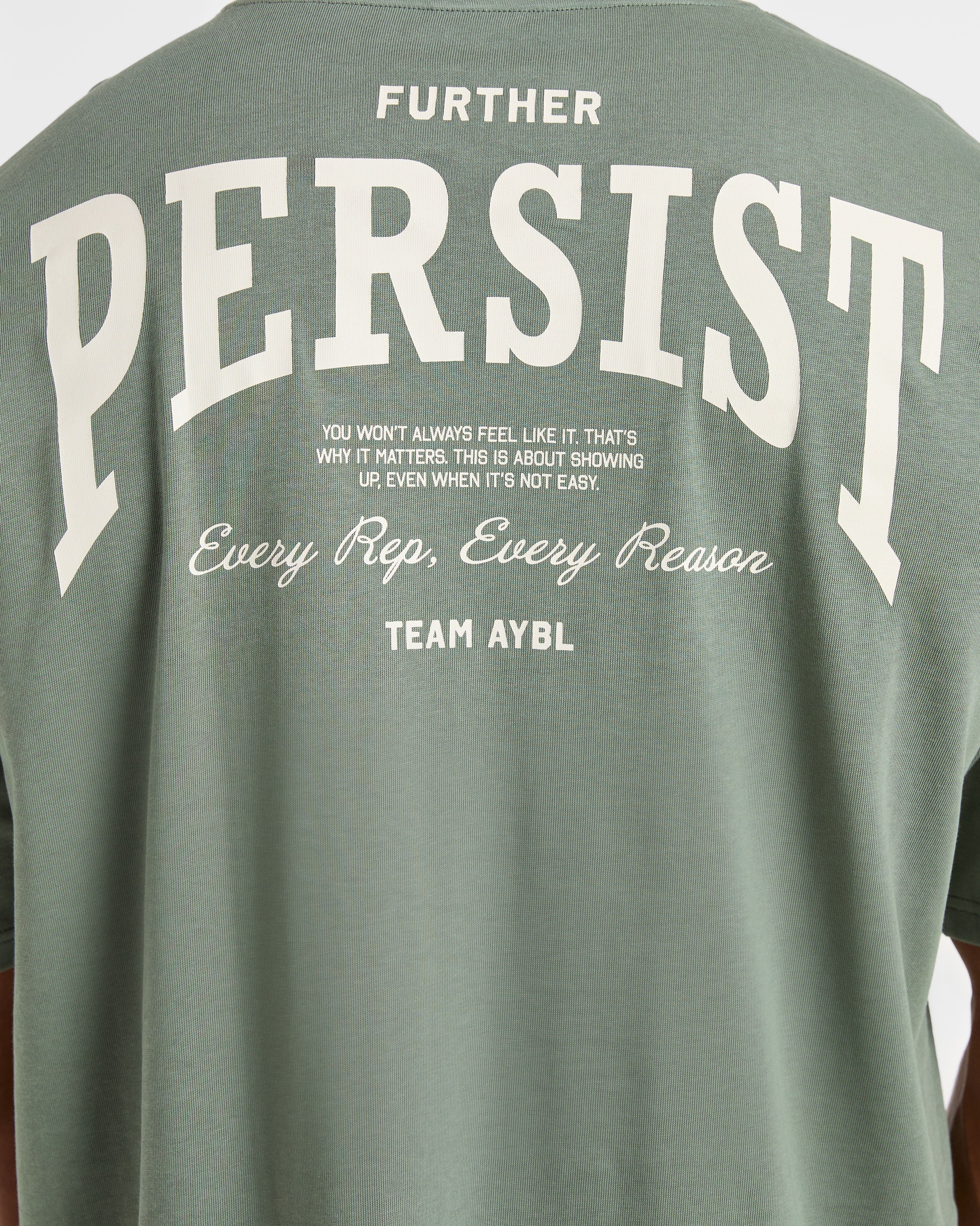 Cam Kissel x Persist Oversized T Shirt - Vintage Sage - Image 5