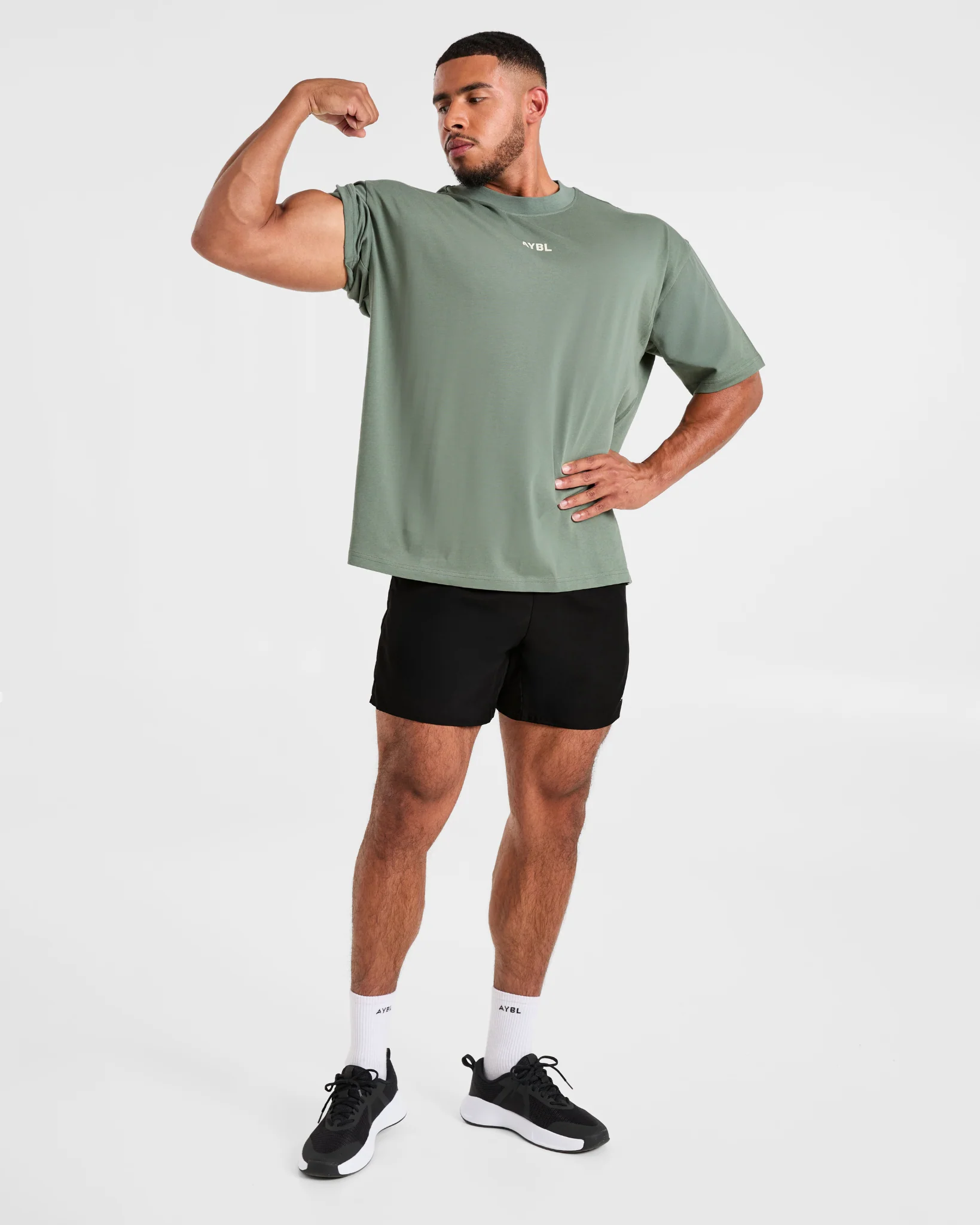 Cam Kissel x Persist Oversized T Shirt - Vintage Sage - Image 7