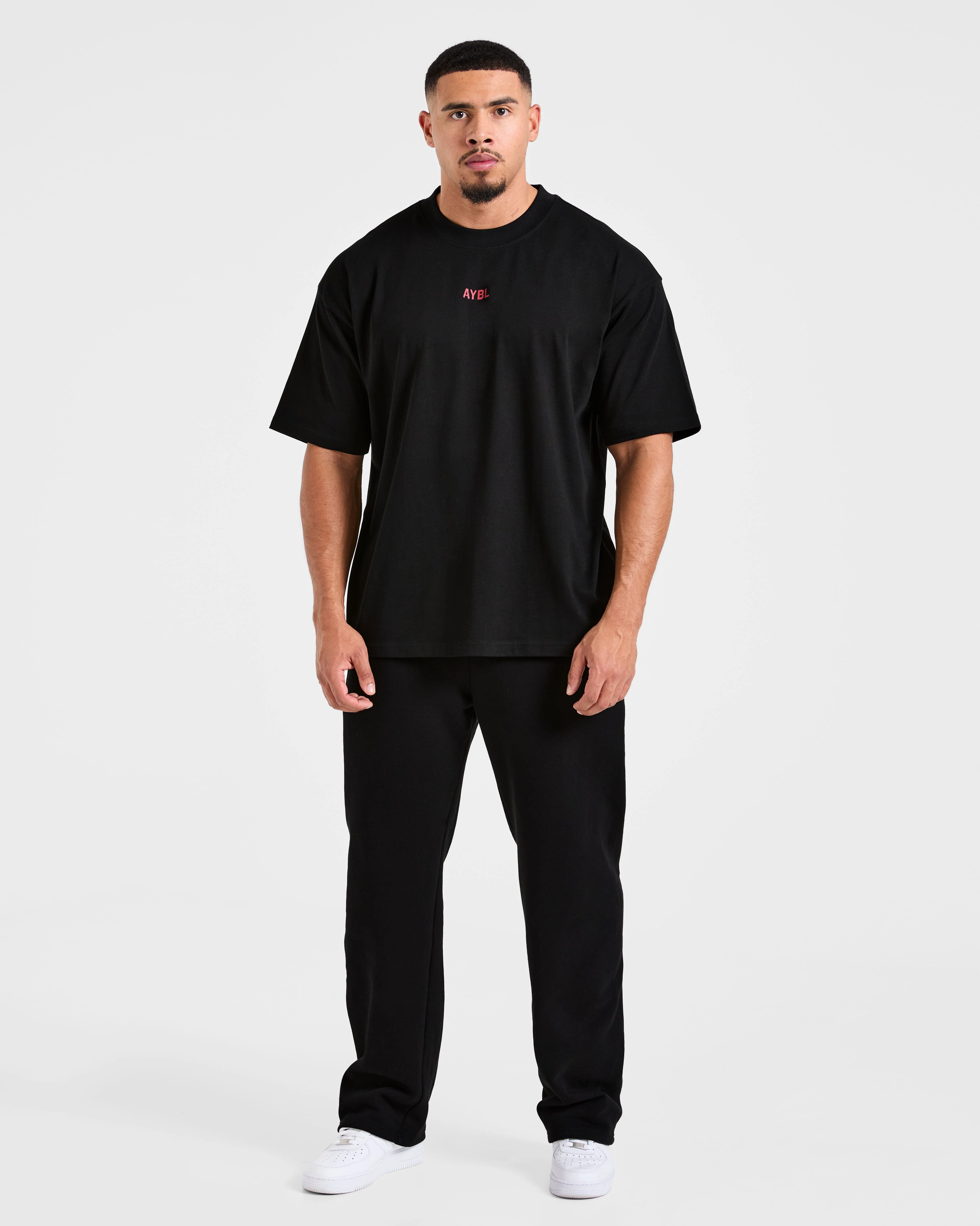 Cam Kissel x Strength Starts Here Oversized T Shirt  - Black/Red - Image 3