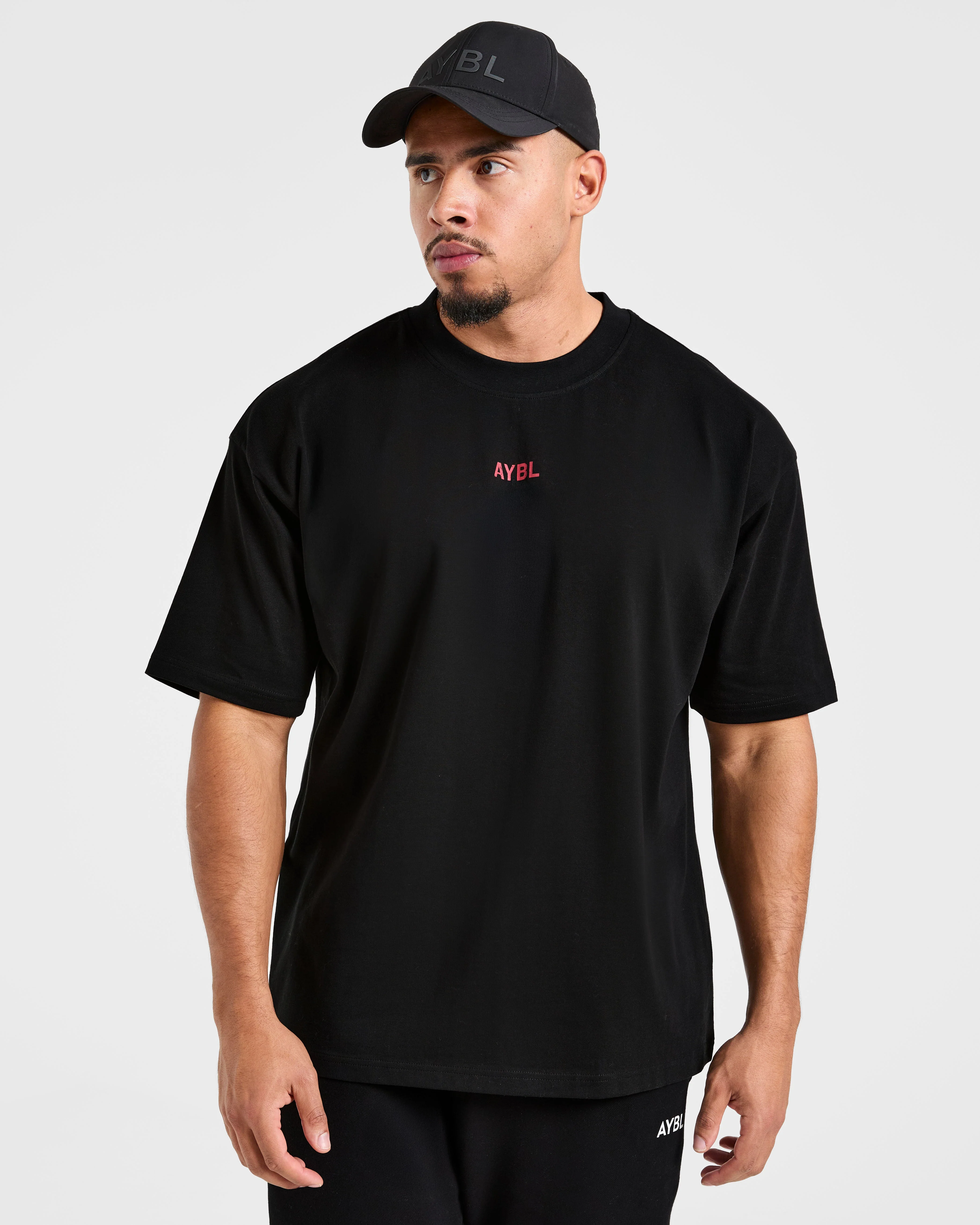 Cam Kissel x Strength Starts Here Oversized T Shirt  - Black/Red - Image 7