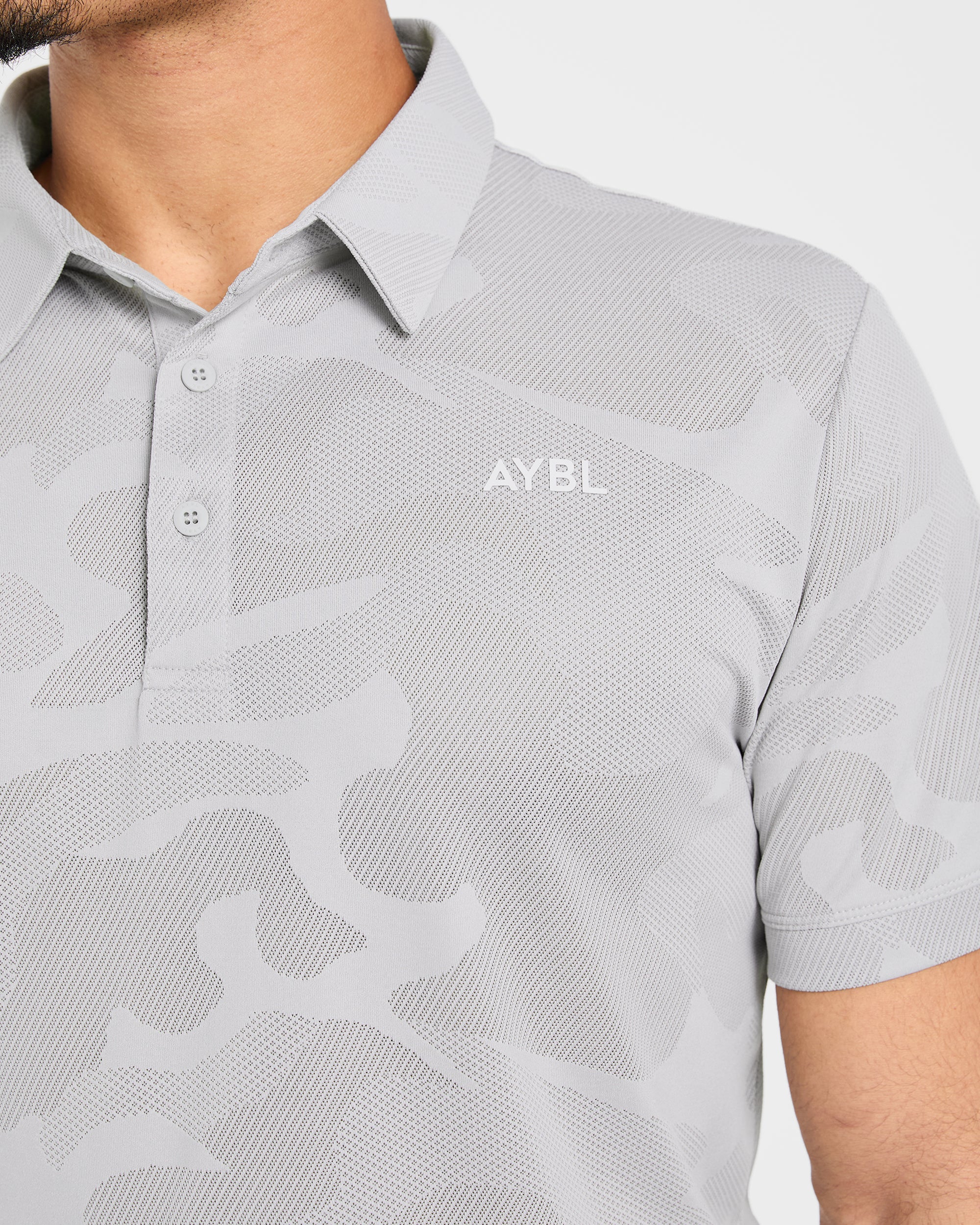 Camo Polo - Ice Grey - Image 5