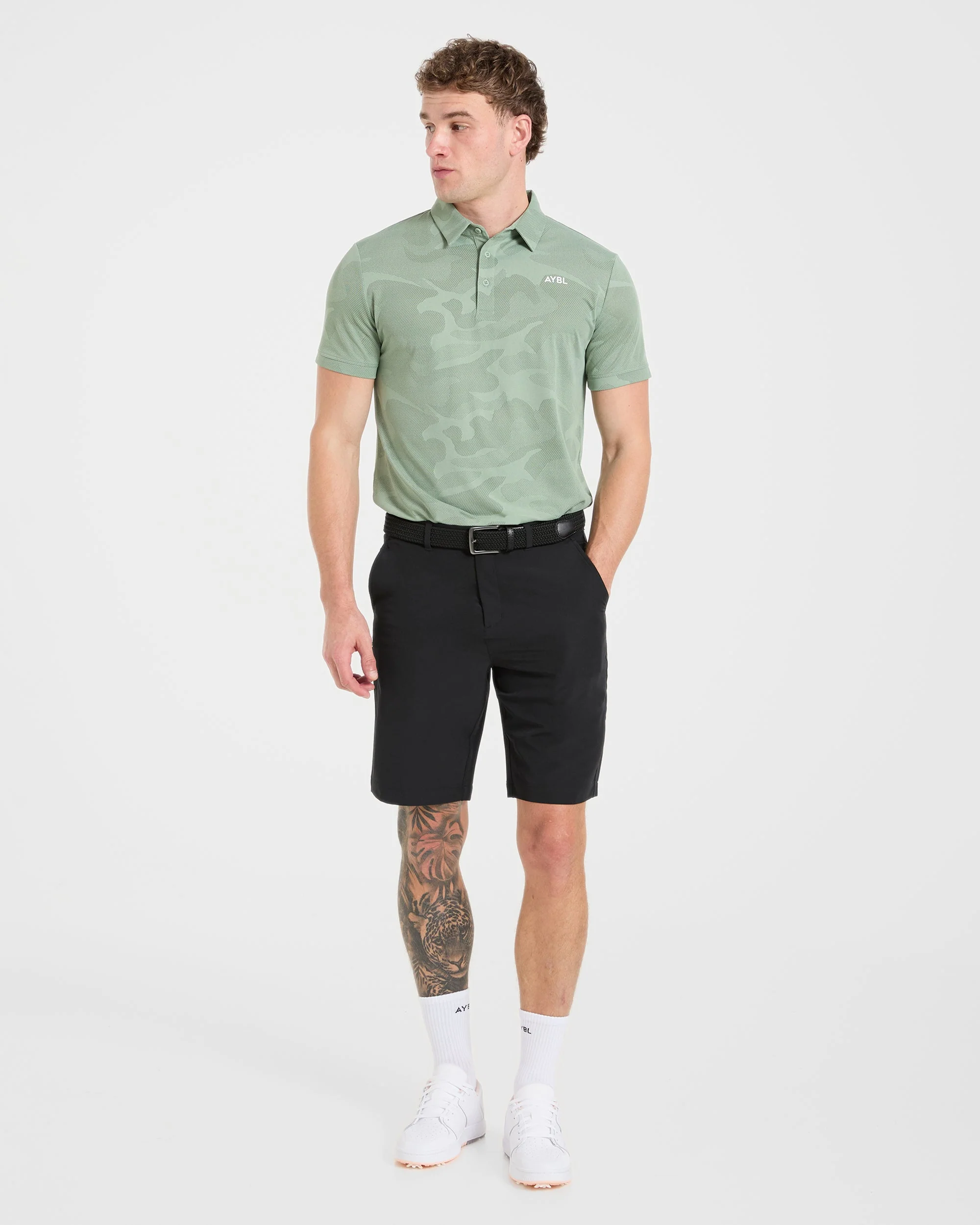 Camo Polo - Muted Green - Image 3