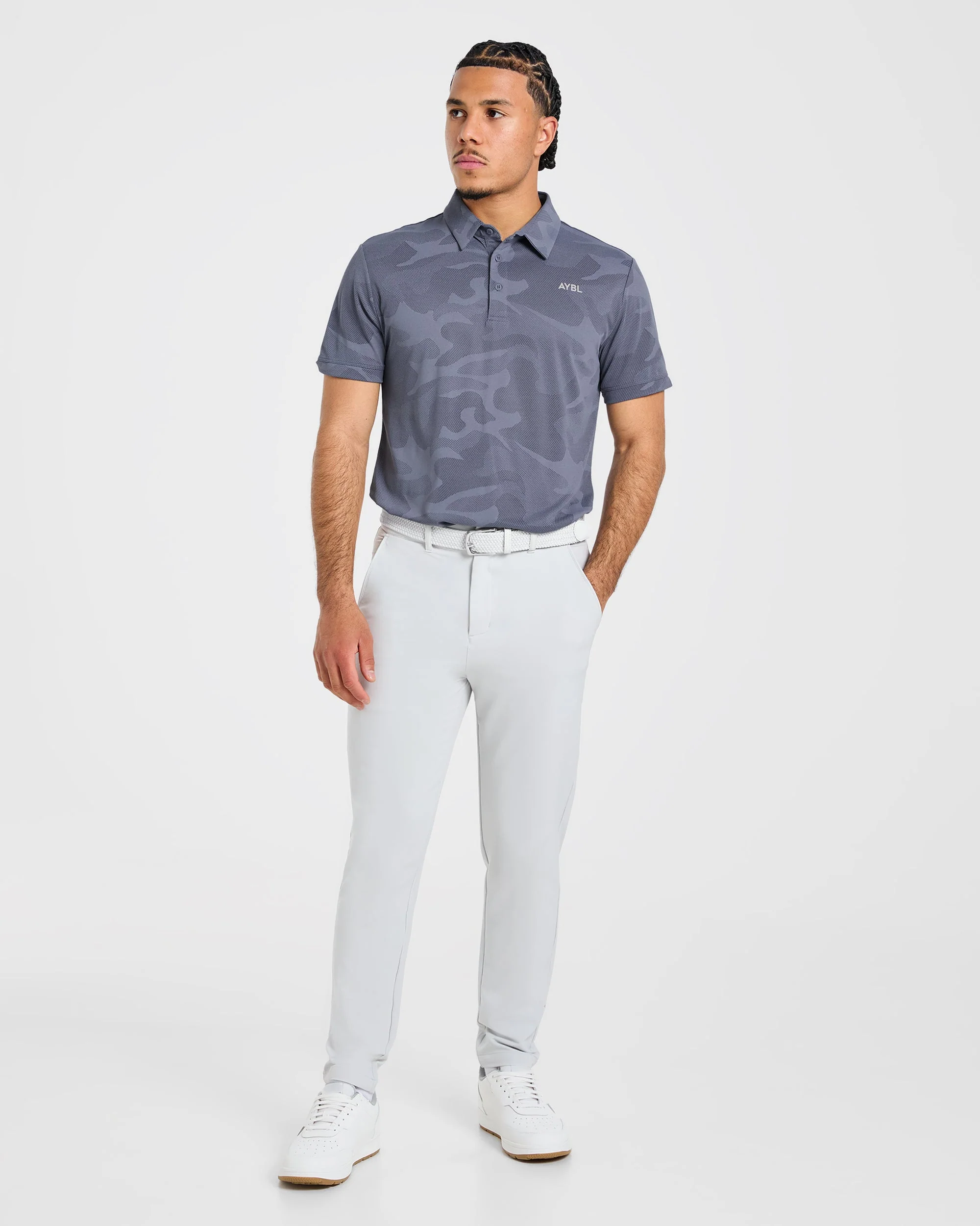 Camo Polo - Slate Blue - Image 3