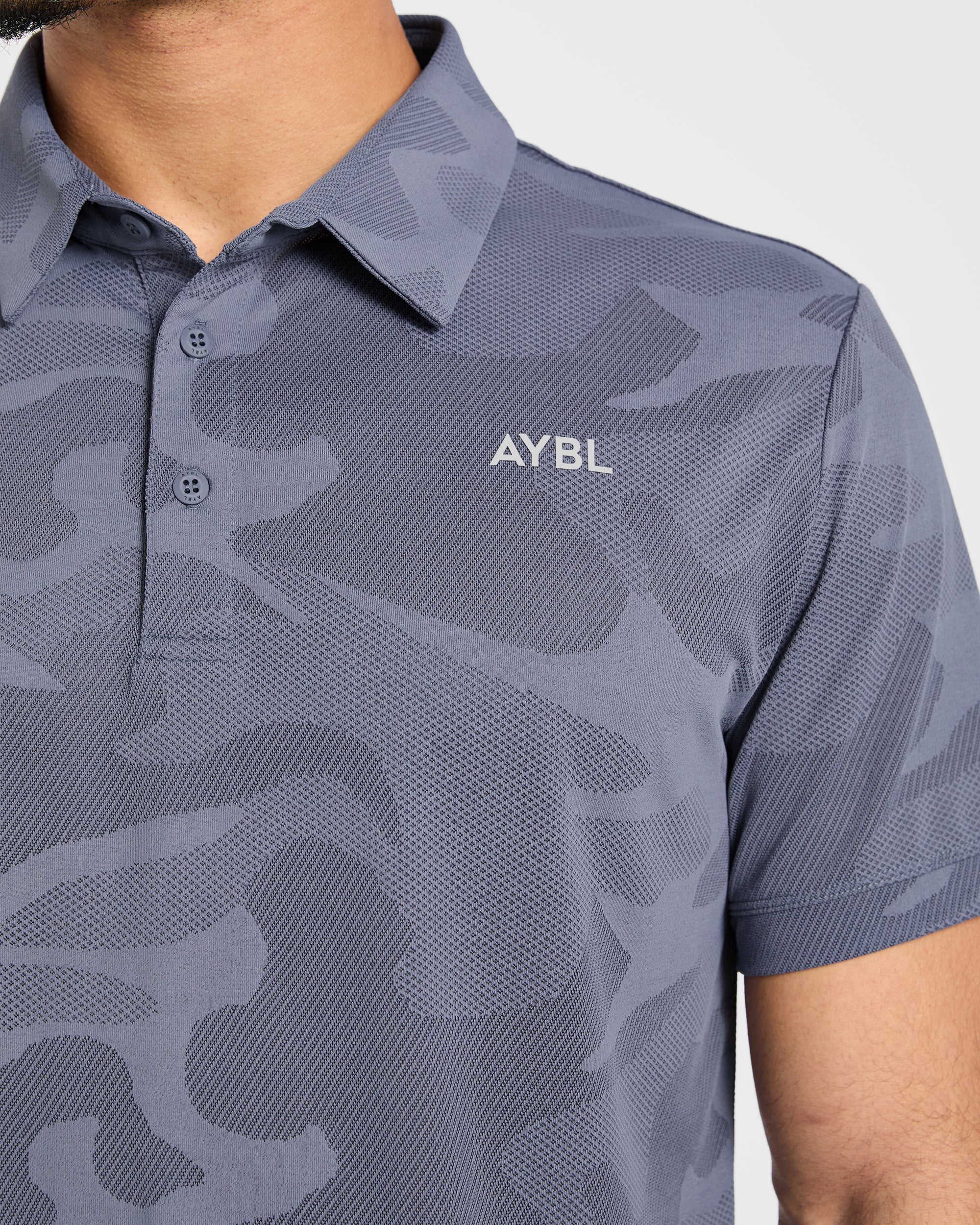 Camo Polo - Slate Blue - Image 5