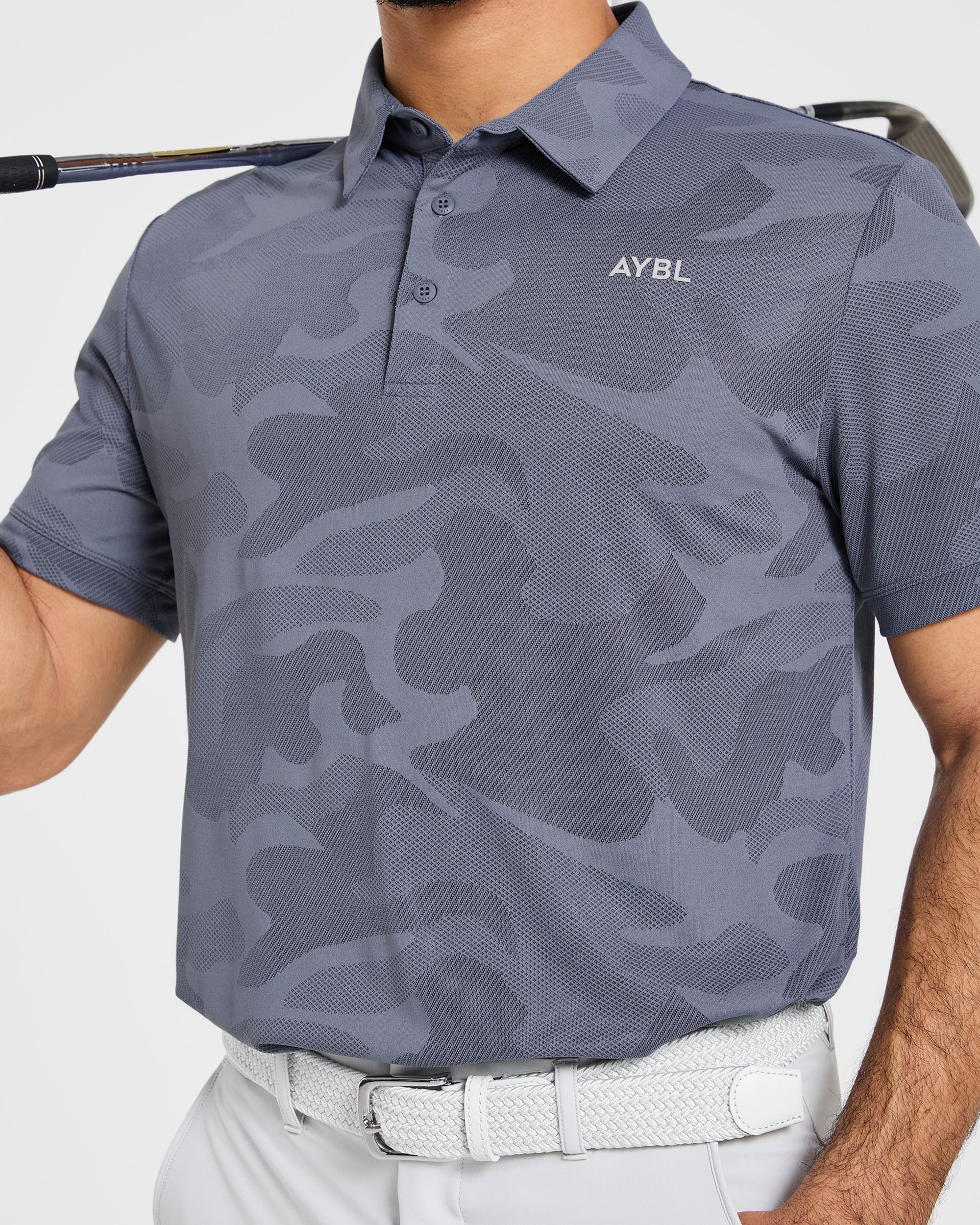 Camo Polo - Slate Blue - Image 8