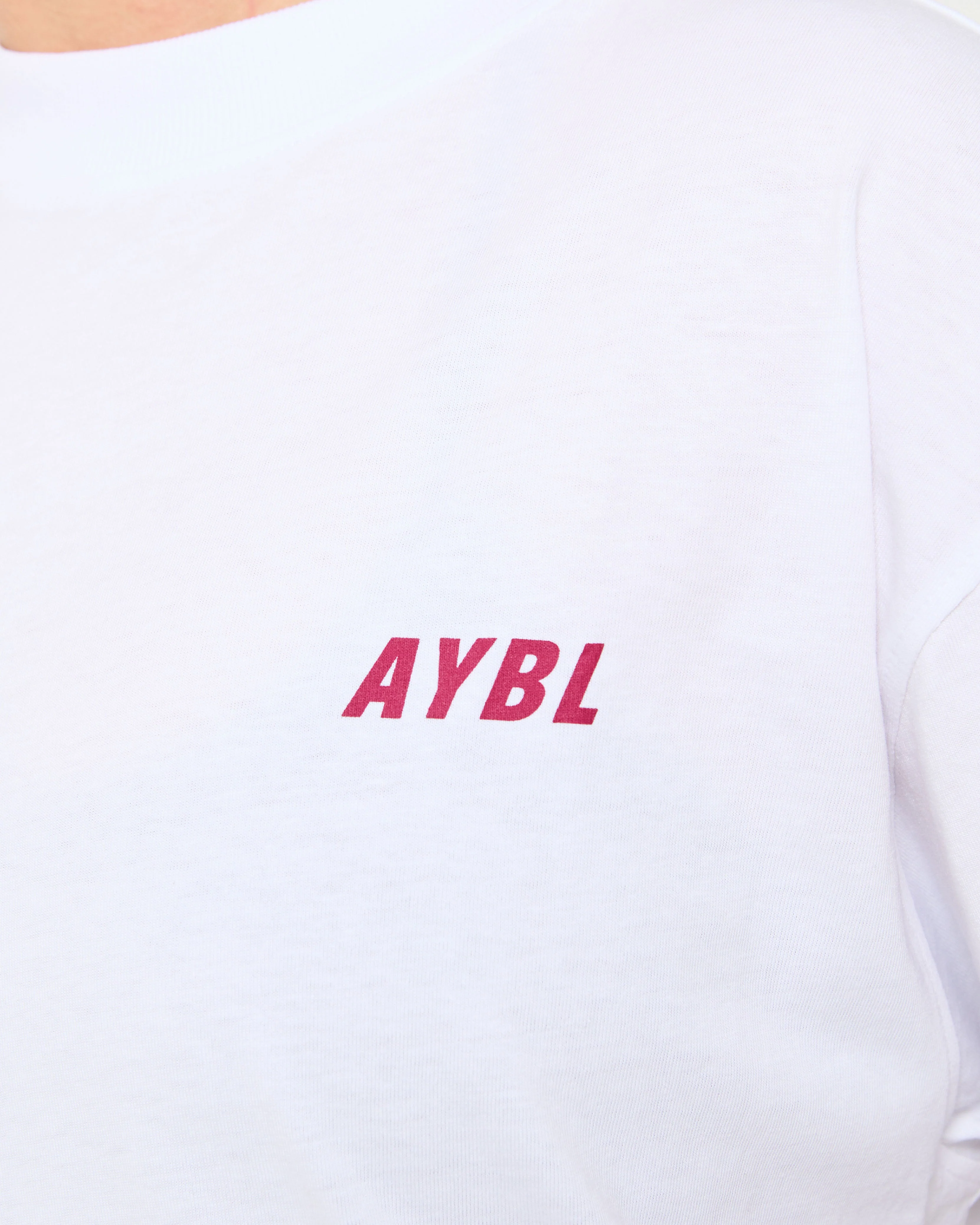 Cardio Club Oversized T Shirt - White/Burgundy - Image 5